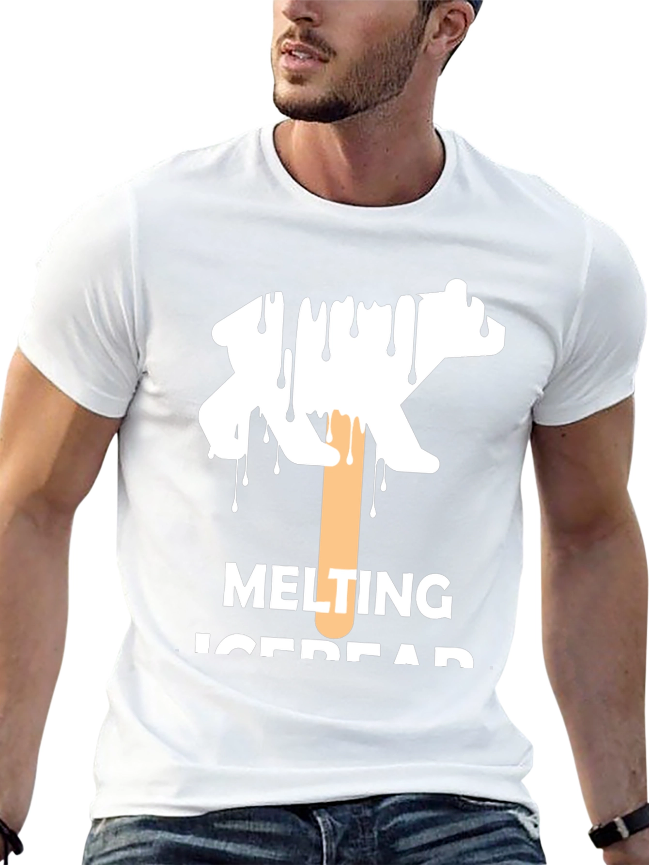 Melting Icebear Graphic T-Shirt - Climate Awareness