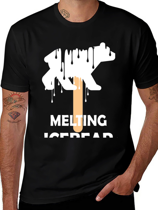 Melting Icebear Graphic T-Shirt - Climate Awareness