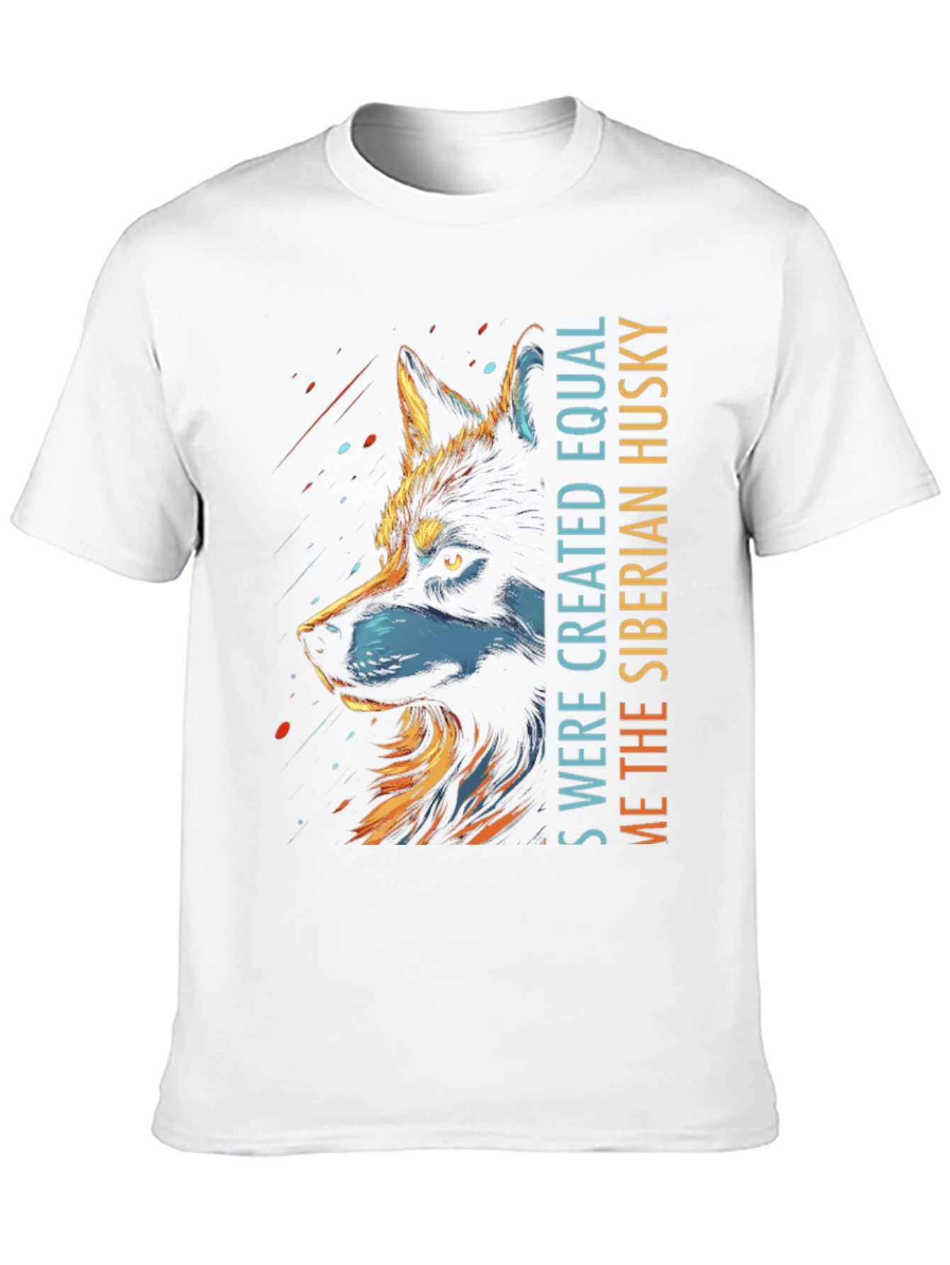 Siberian Husky Graphic Print Tee