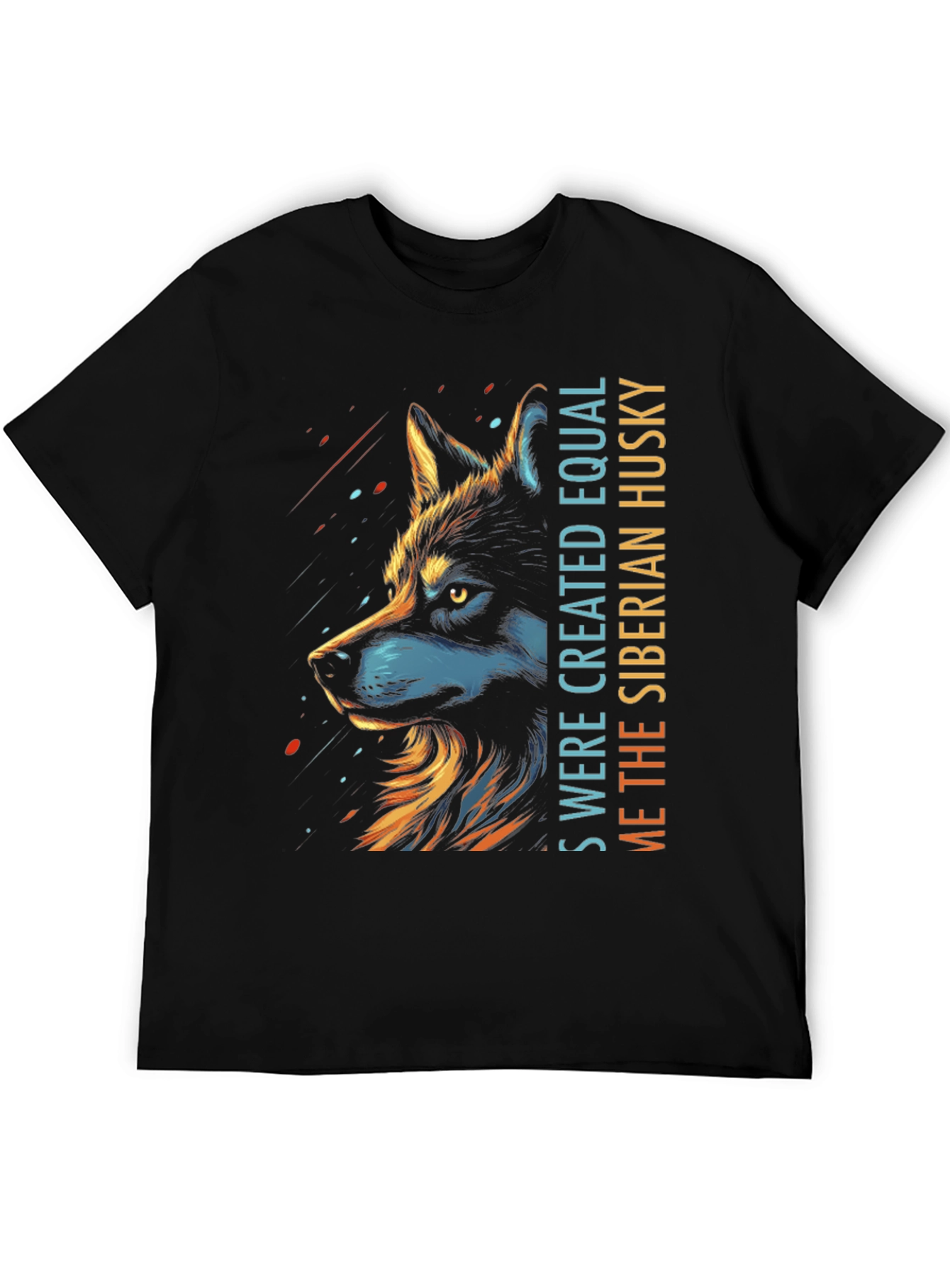 Siberian Husky Graphic Print Tee