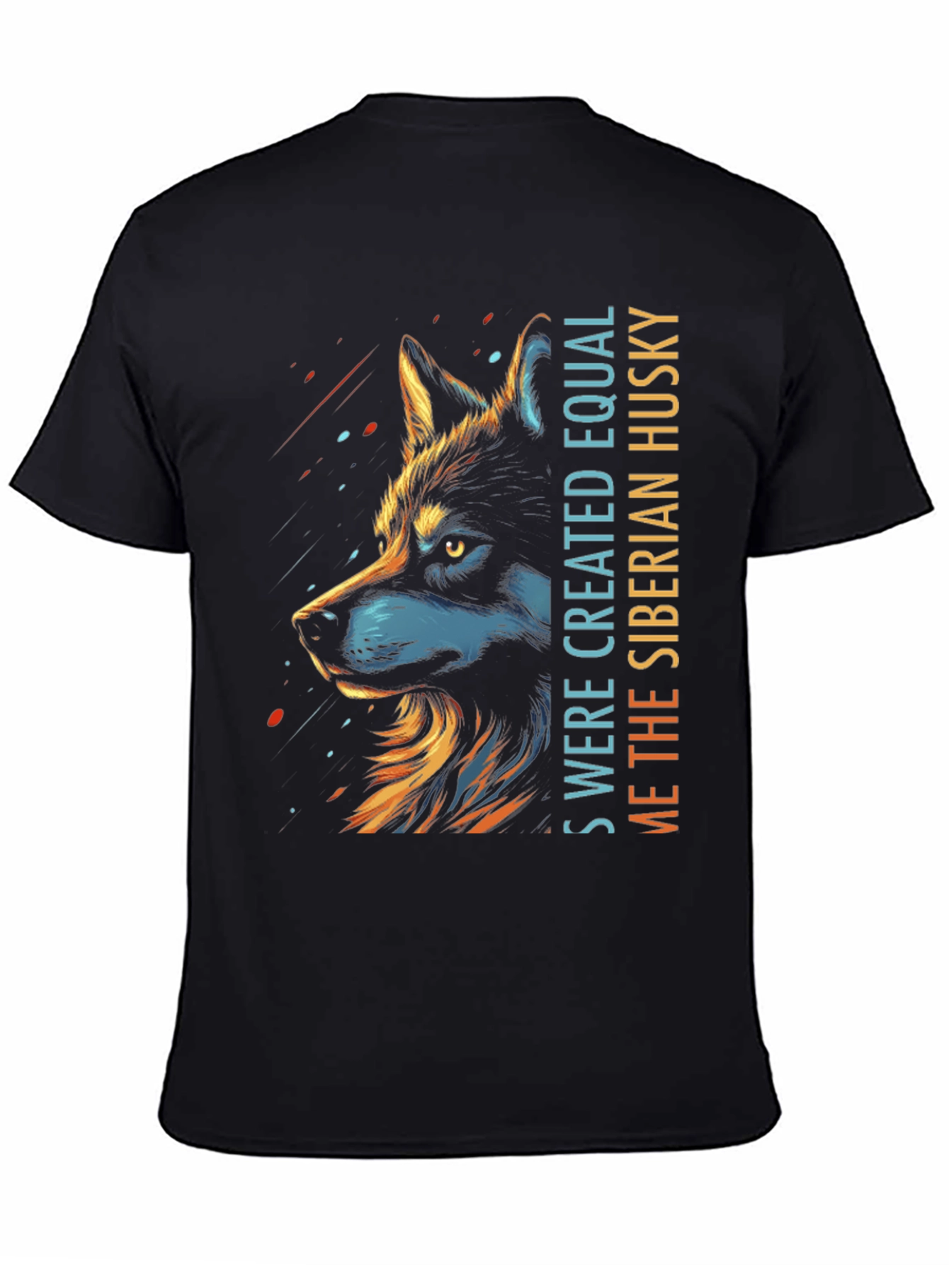 Siberian Husky Graphic Print Tee