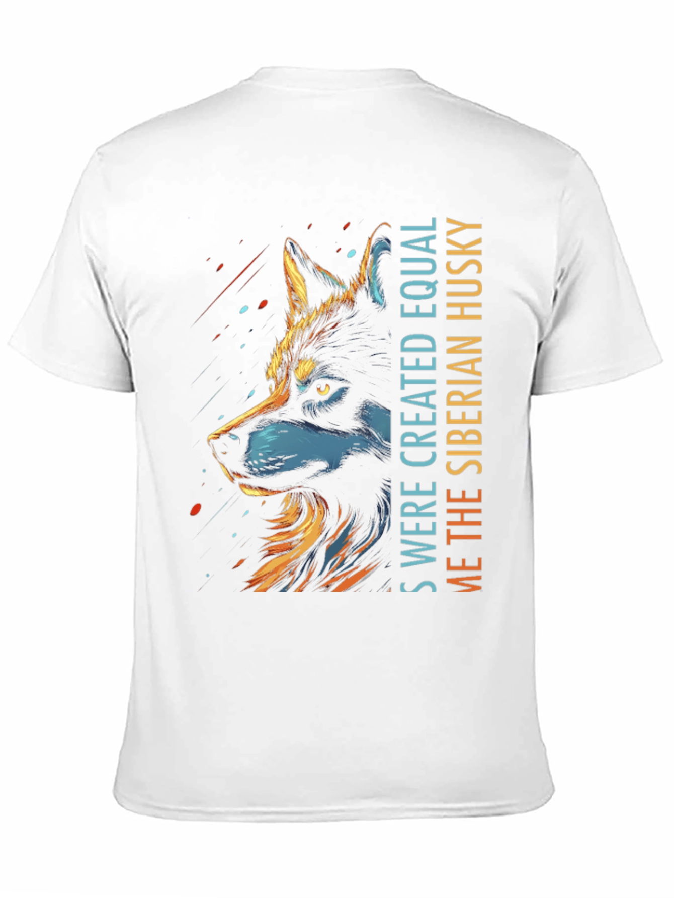 Siberian Husky Graphic Print Tee