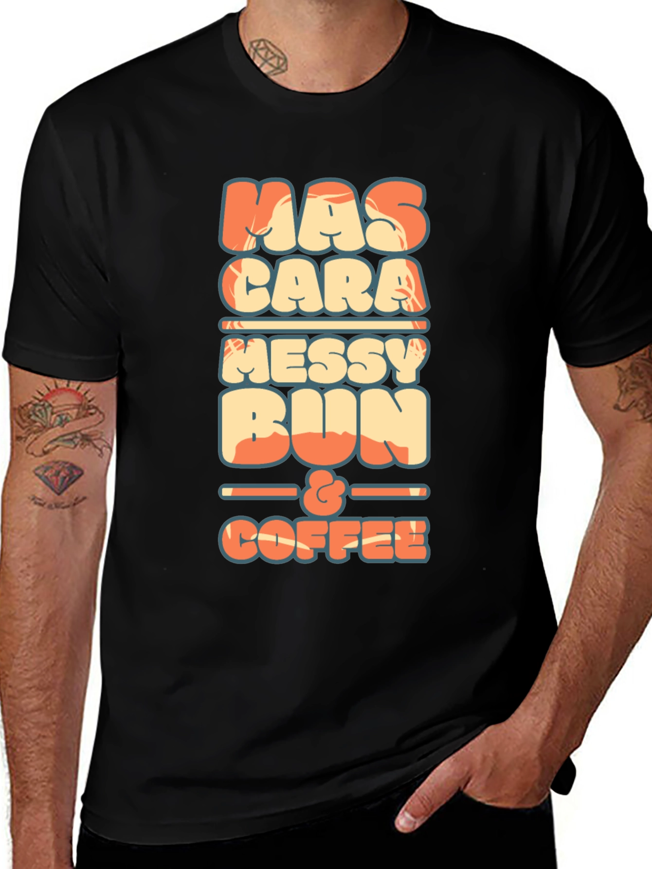 Mascara Messy Bun & Coffee Graphic Tee