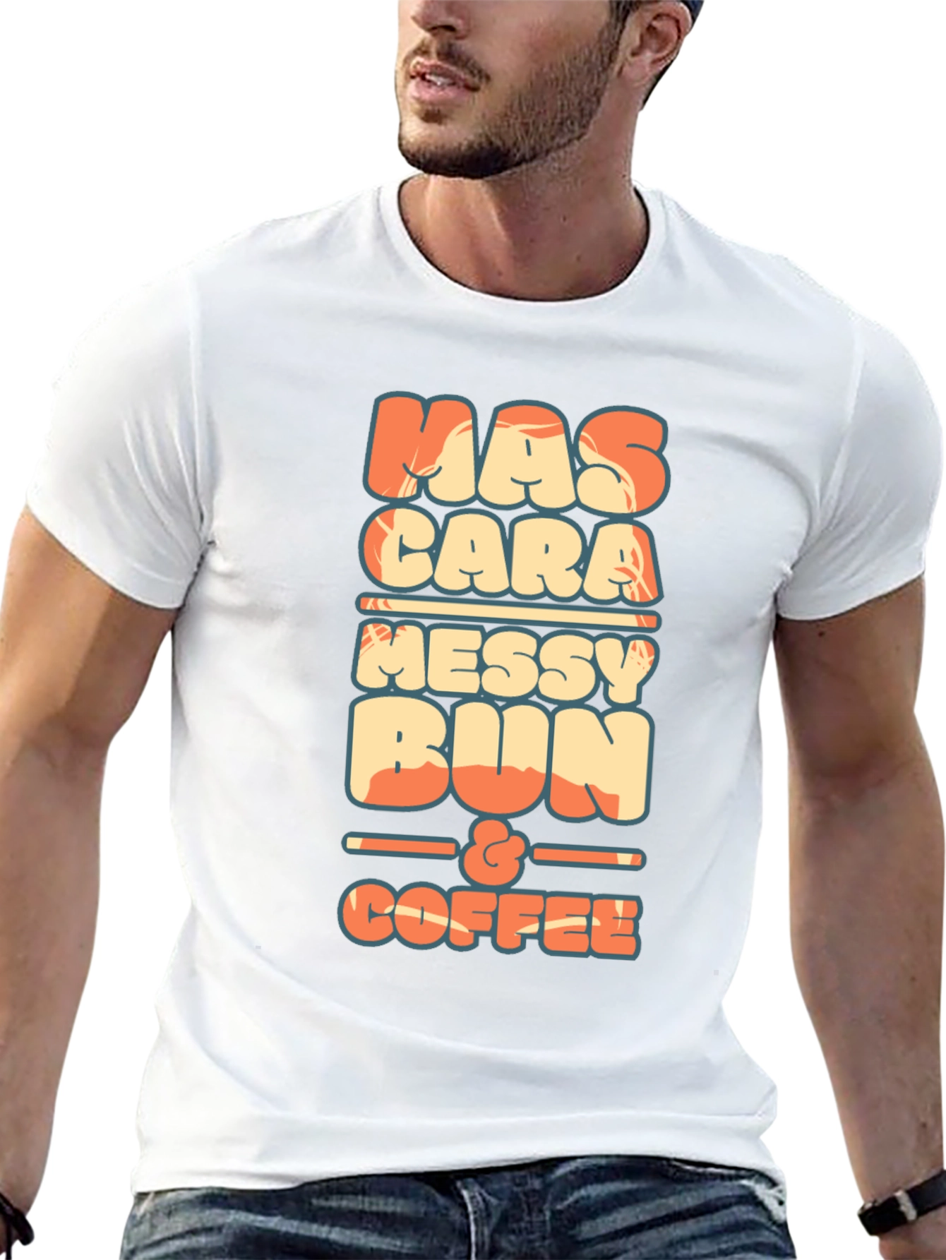 Mascara Messy Bun & Coffee Graphic Tee