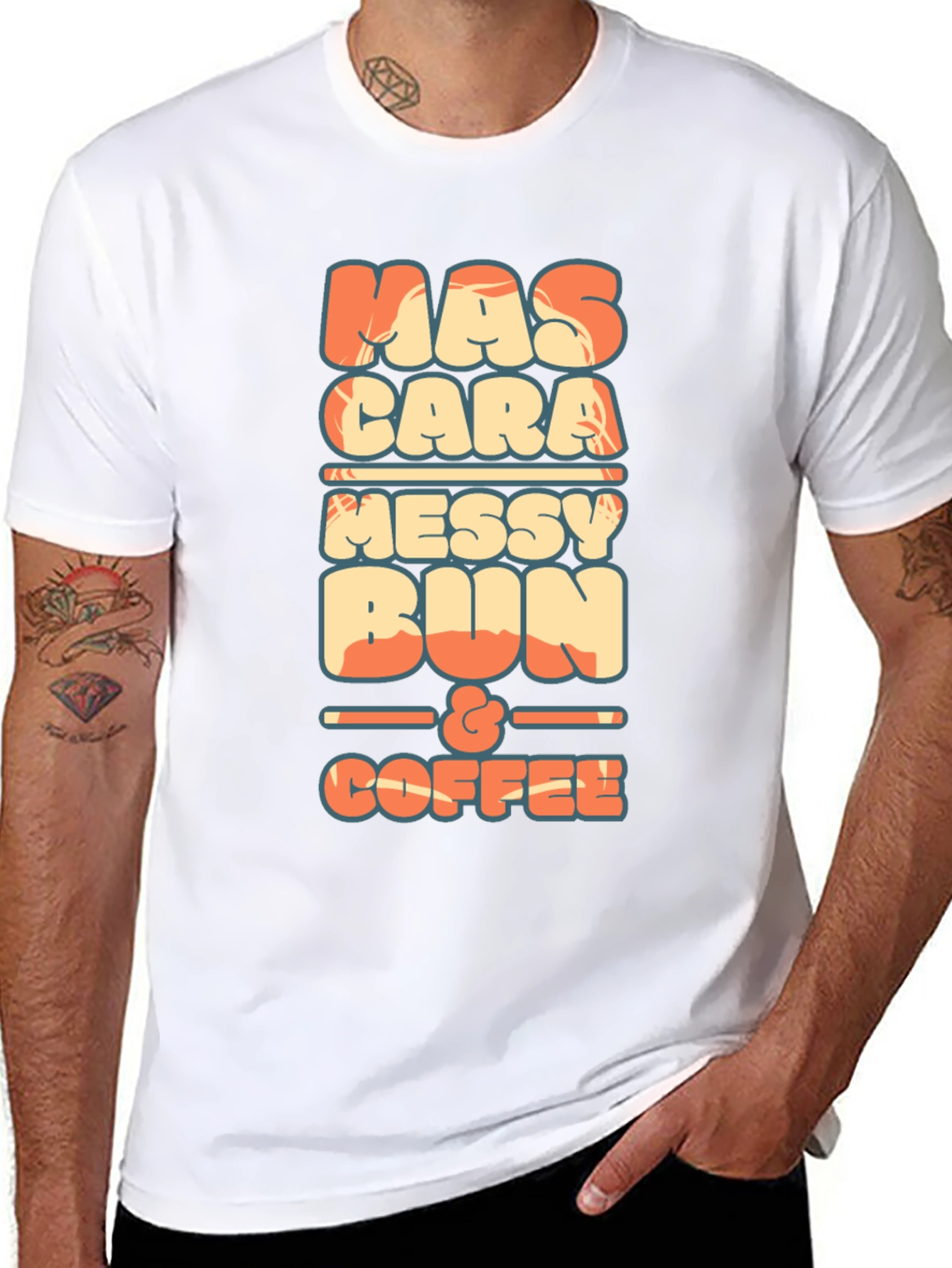 Mascara Messy Bun & Coffee Graphic Tee