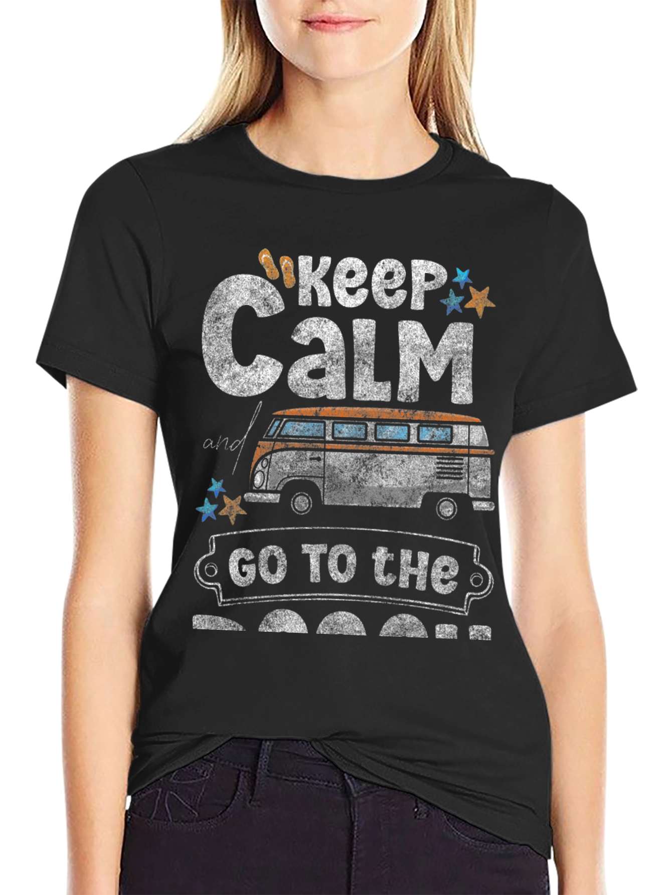 Keep Calm Camper T-Shirt - Adventure Awaits!