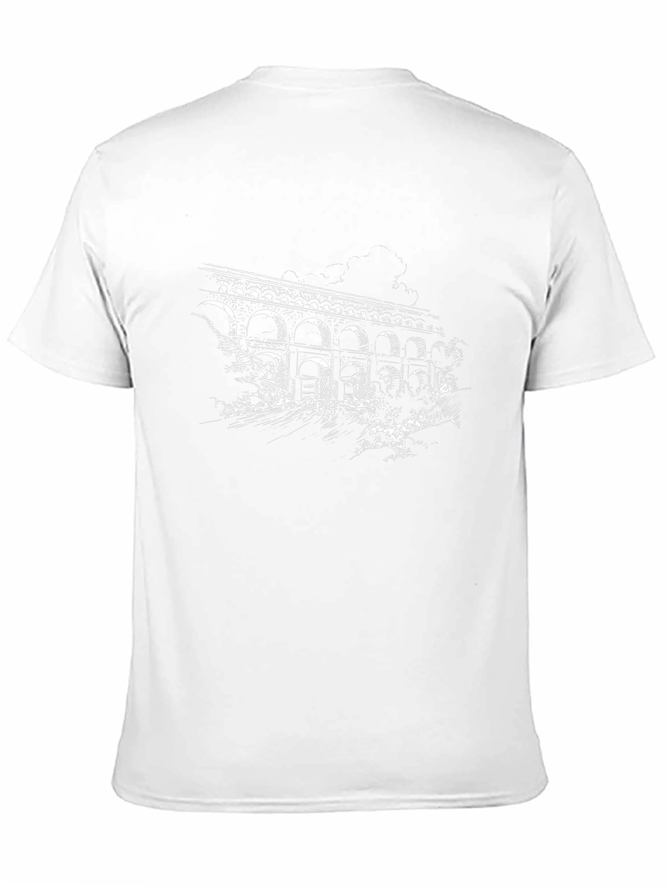 Arched Aqueduct Graphic Tee - Classic Black T-Shirt