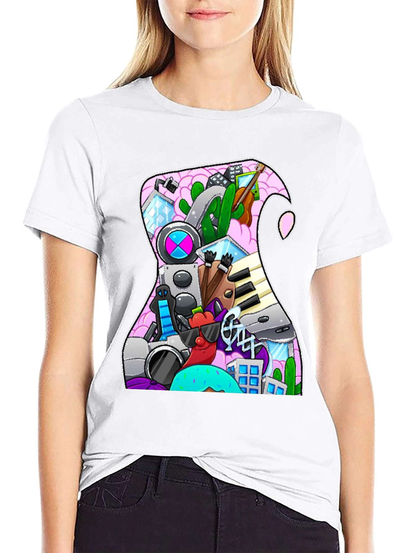 Doodle Guitar T-Shirt
