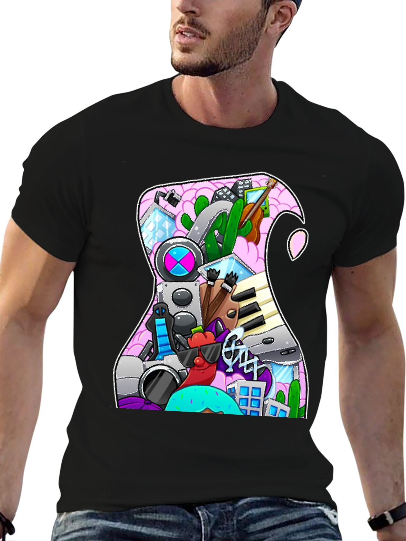 Doodle Guitar T-Shirt