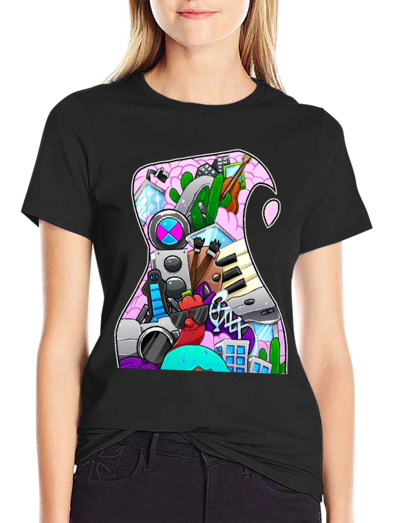 Doodle Guitar T-Shirt