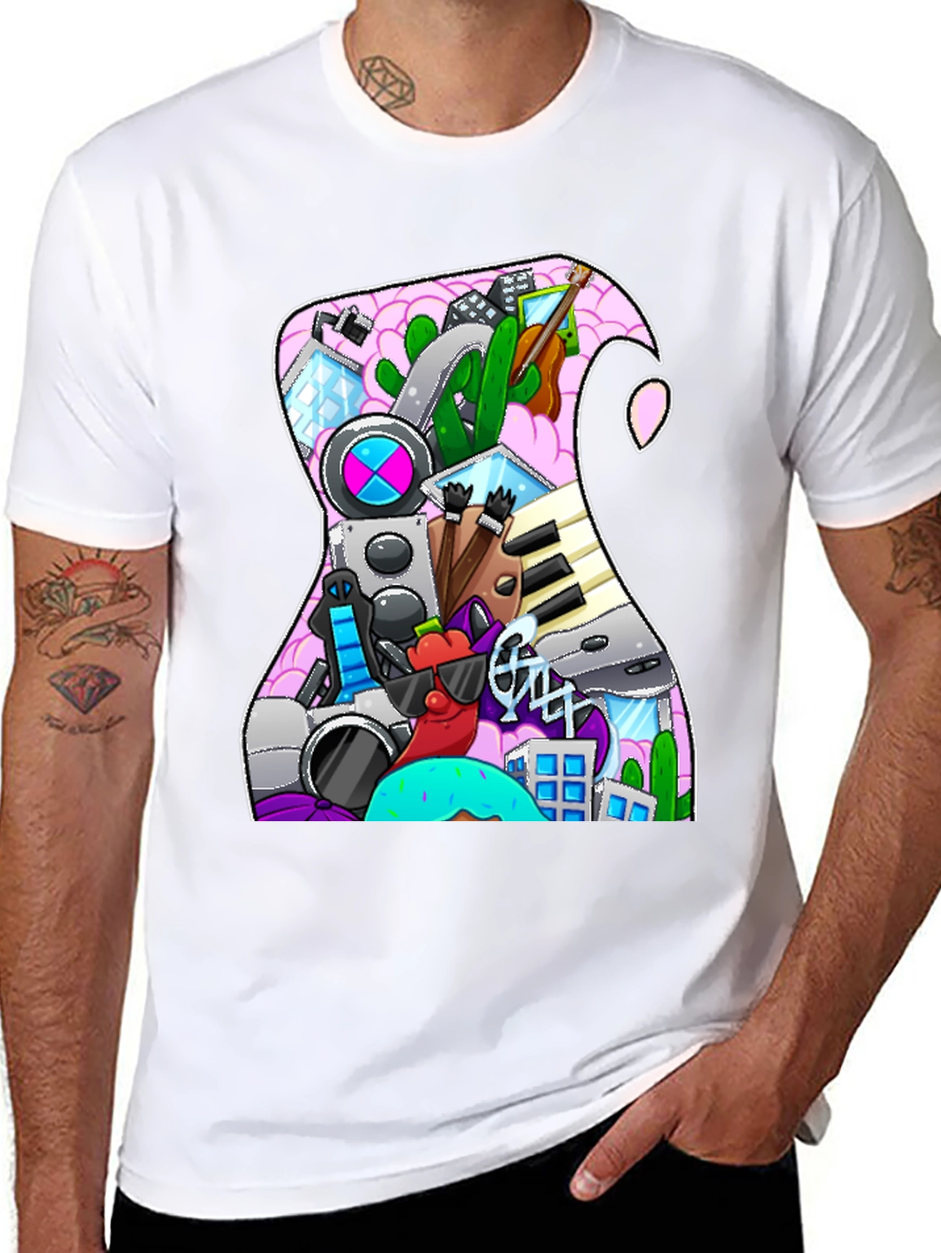 Doodle Guitar T-Shirt