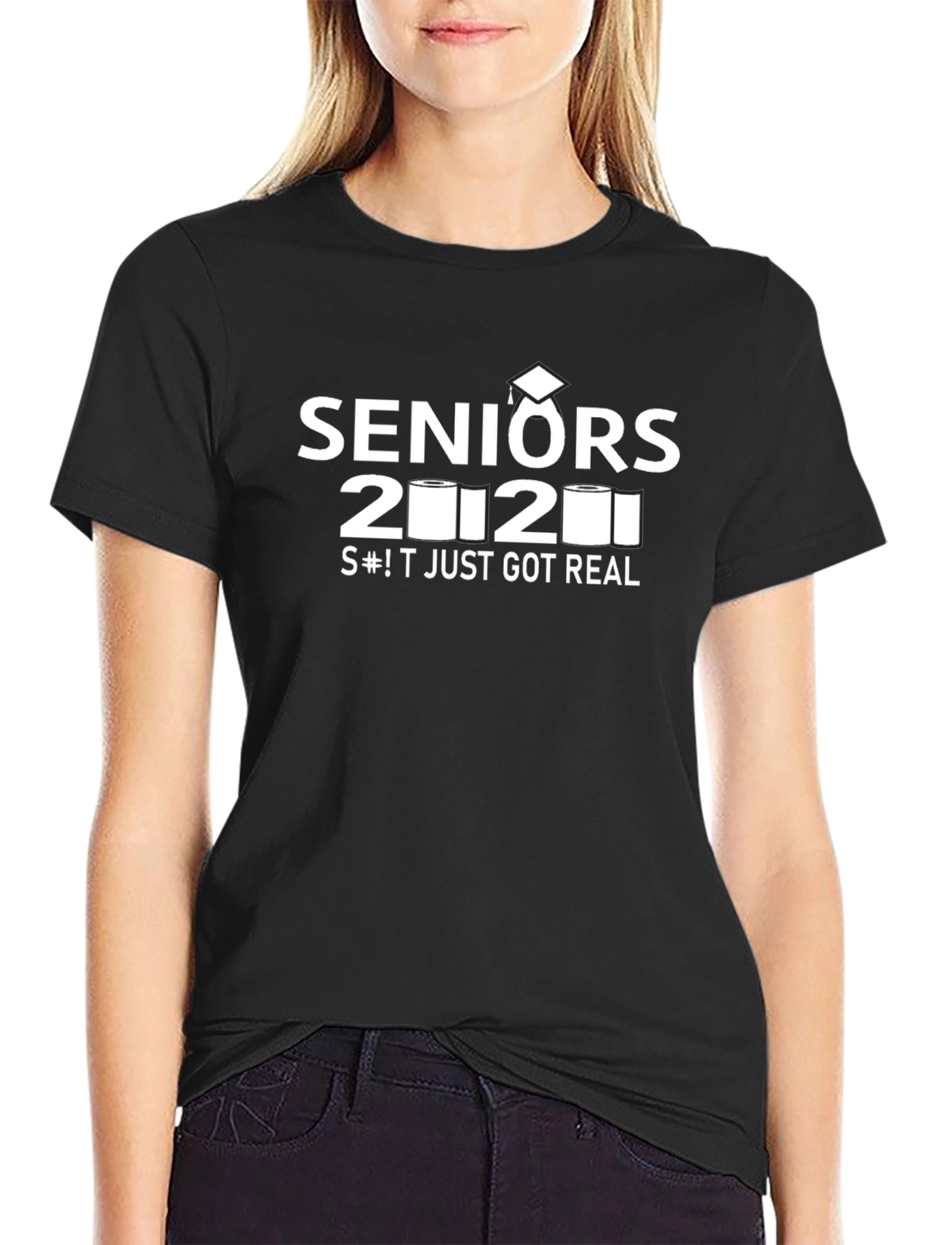 Seniors 2020 Toilet Paper Funny Graduation T-Shirt