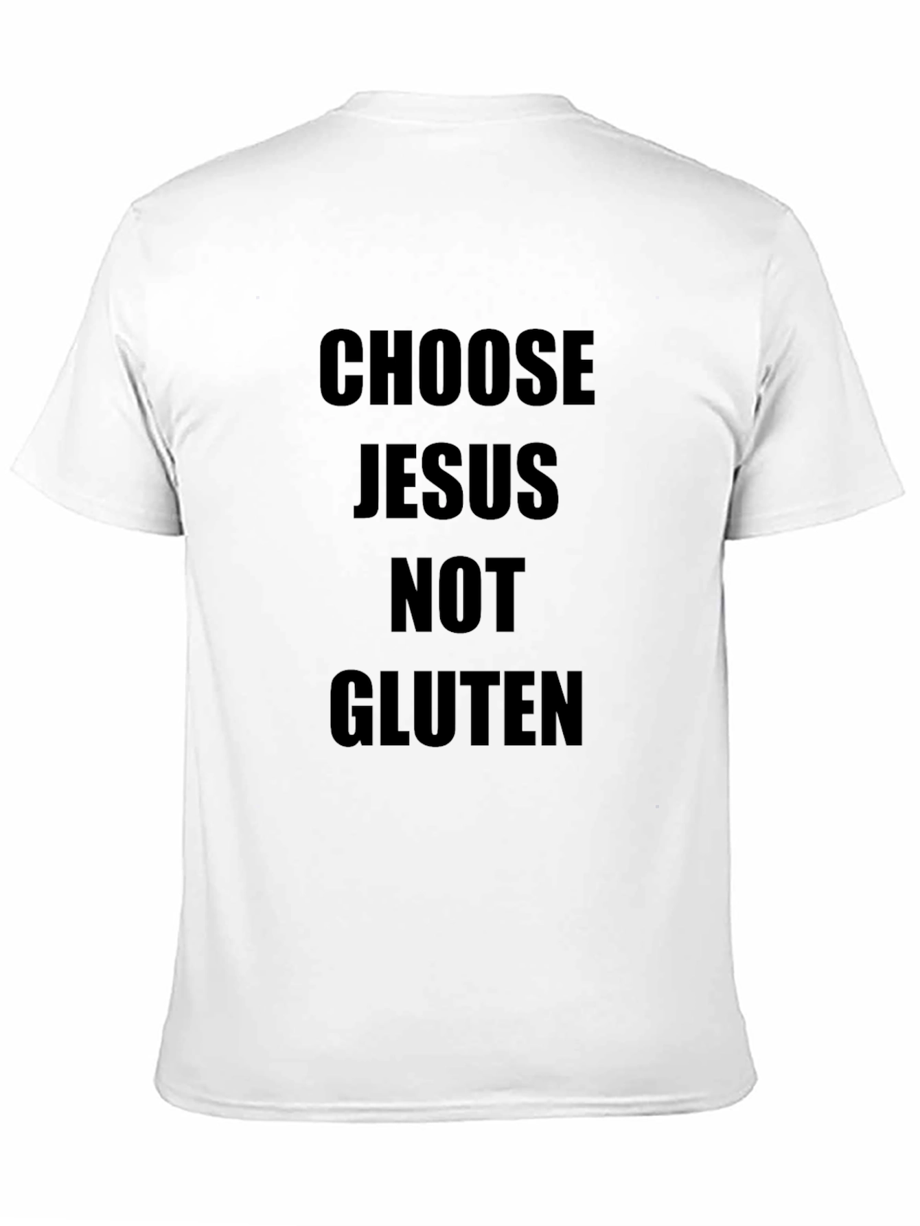Choose Jesus Not Gluten Black T-Shirt