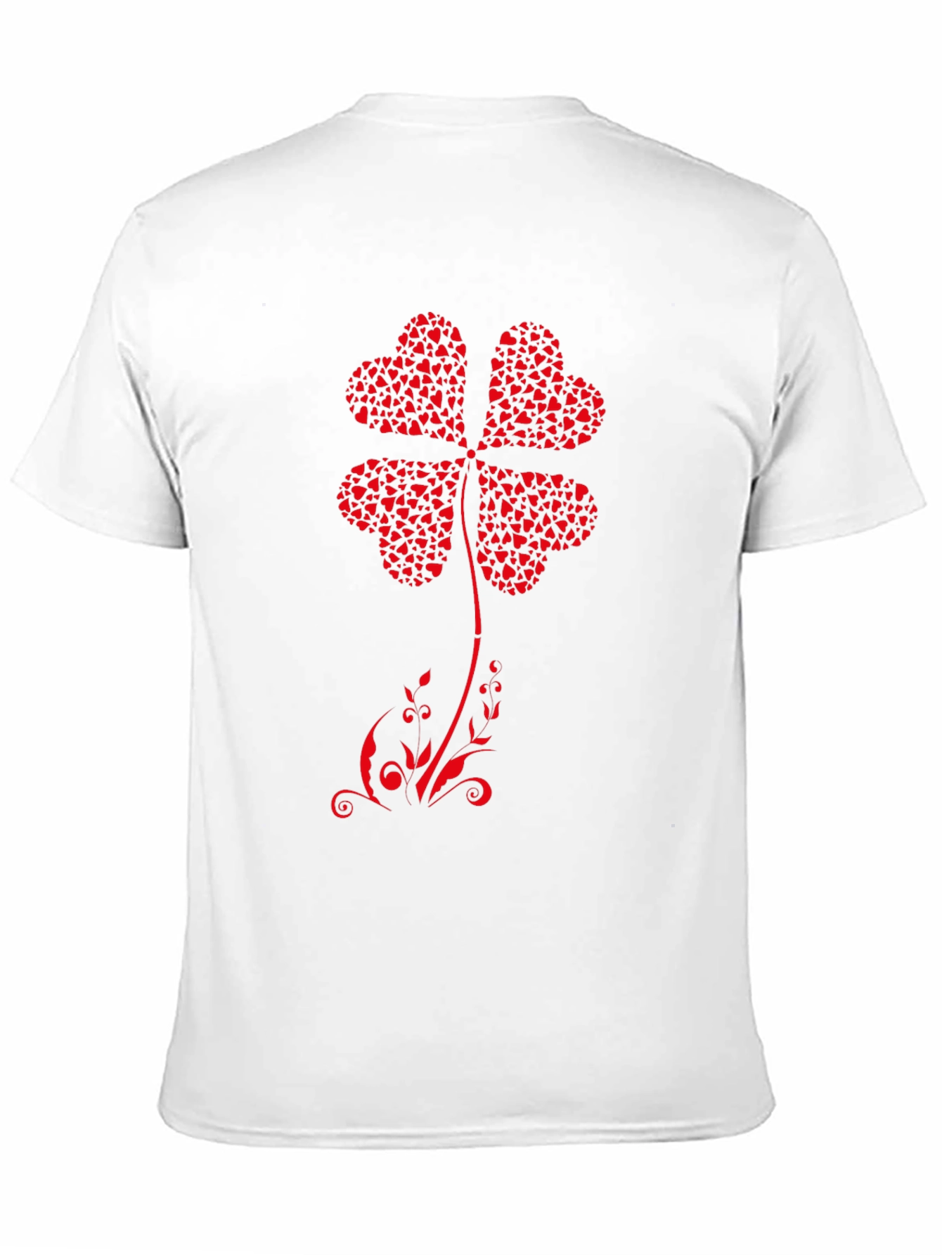 Lucky Clover Heart T-Shirt - Black