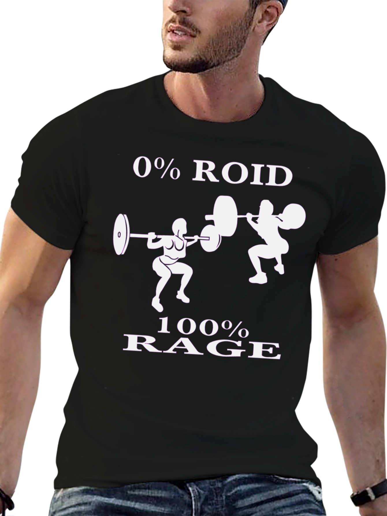 0% Roid 100% Rage Gym T-Shirt