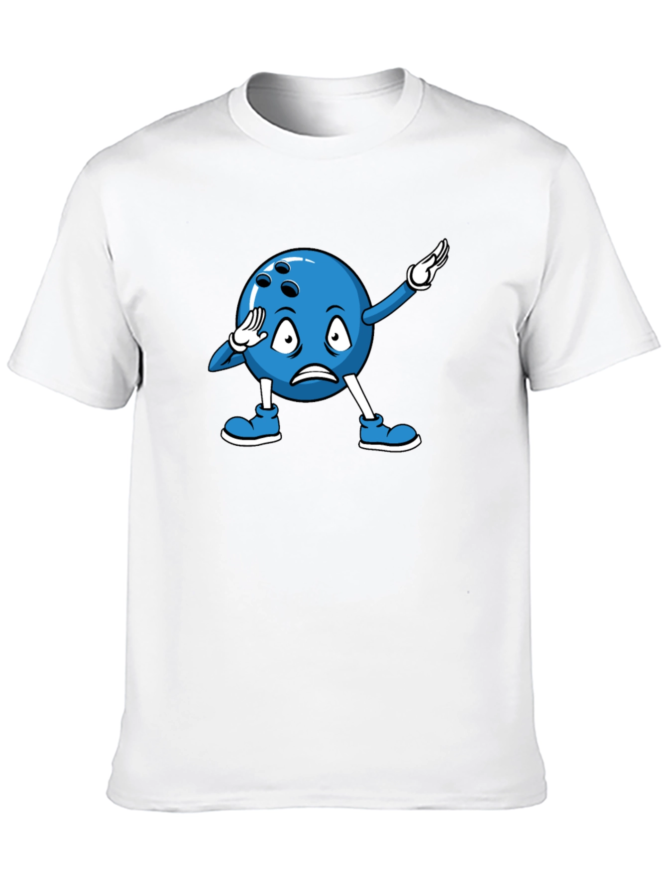 Bowling Ball Dabbing Cartoon Graphic T-Shirt