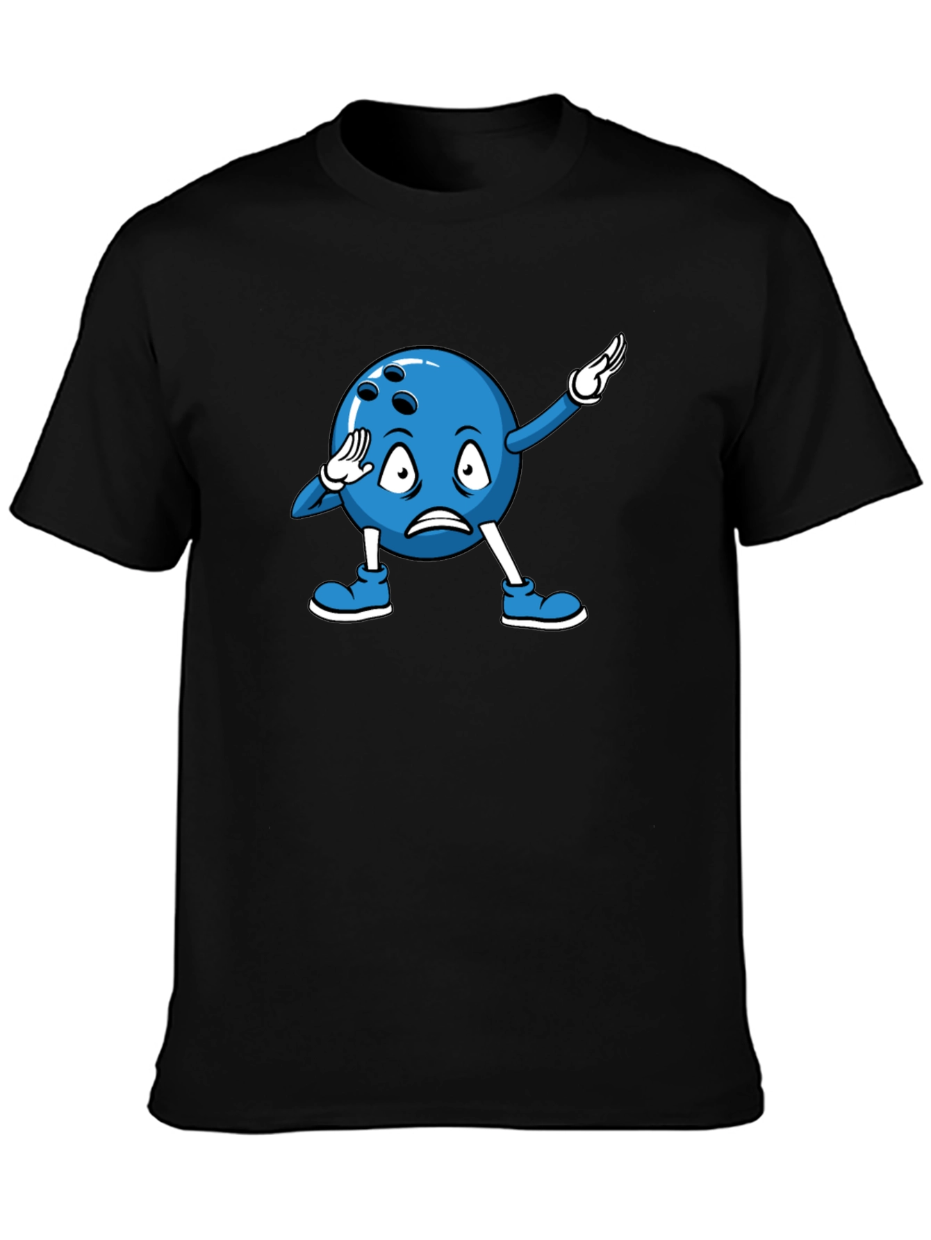 Bowling Ball Dabbing Cartoon Graphic T-Shirt