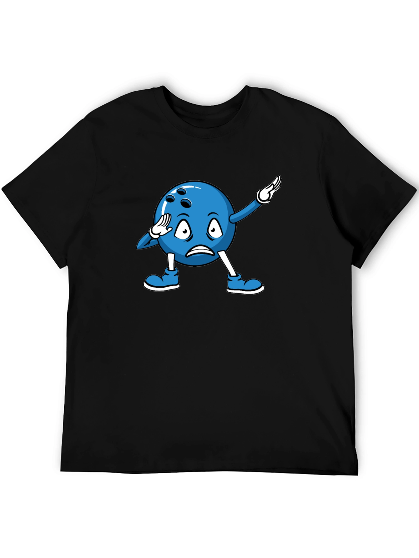 Bowling Ball Dabbing Cartoon Graphic T-Shirt