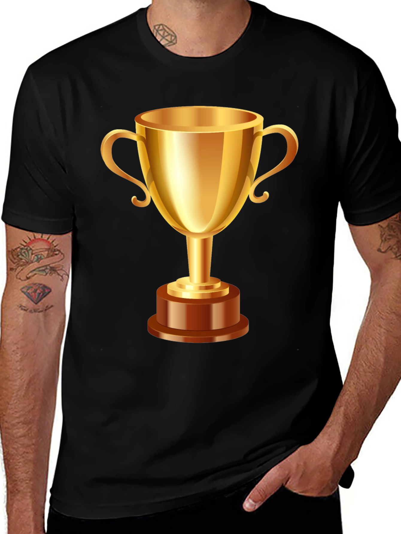 Winners Circle Tee - Champion Trophy Graphic T-Shirt