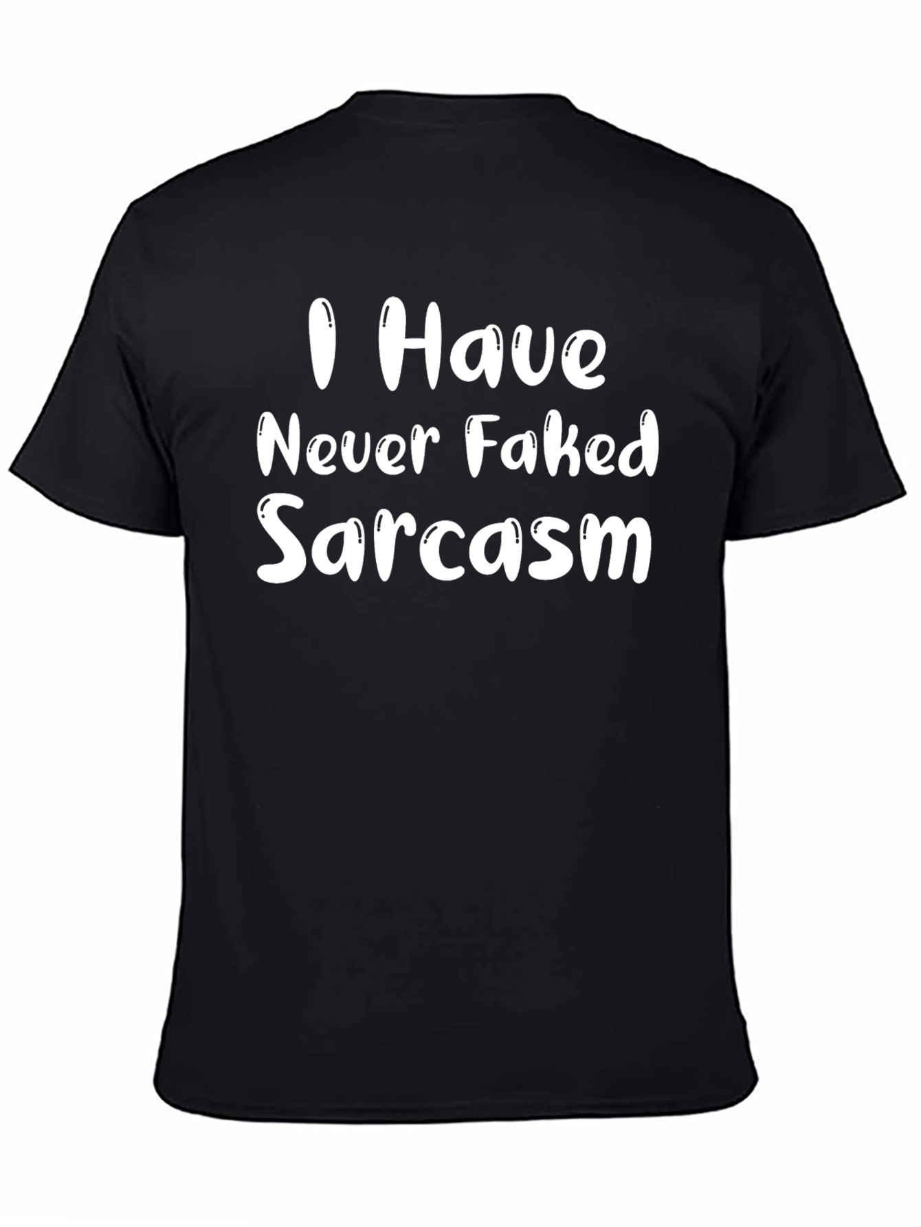 Sarcastic Humor Graphic Tee - Black