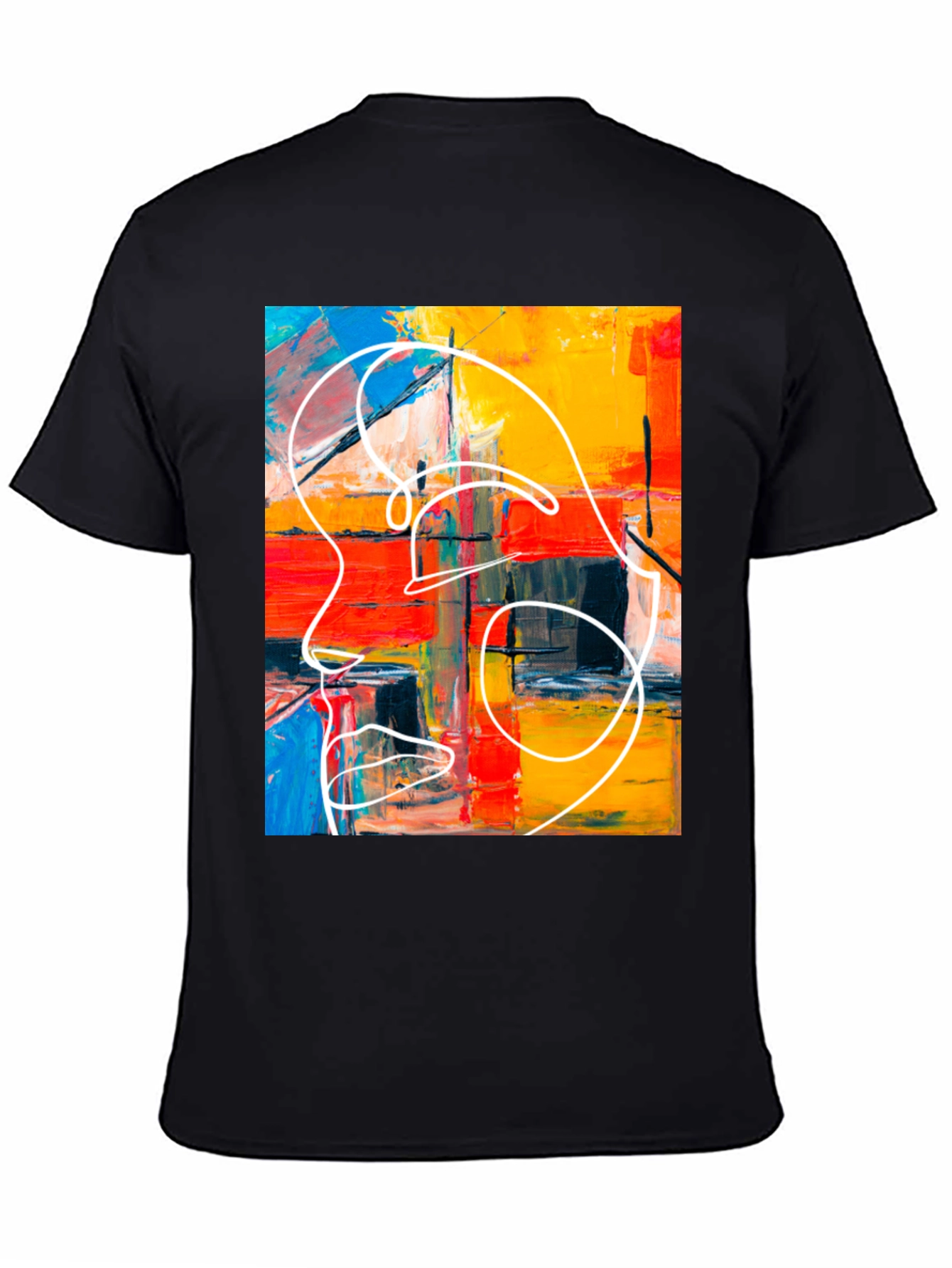 Abstract Art Graphic Tee - Modern Style T-Shirt