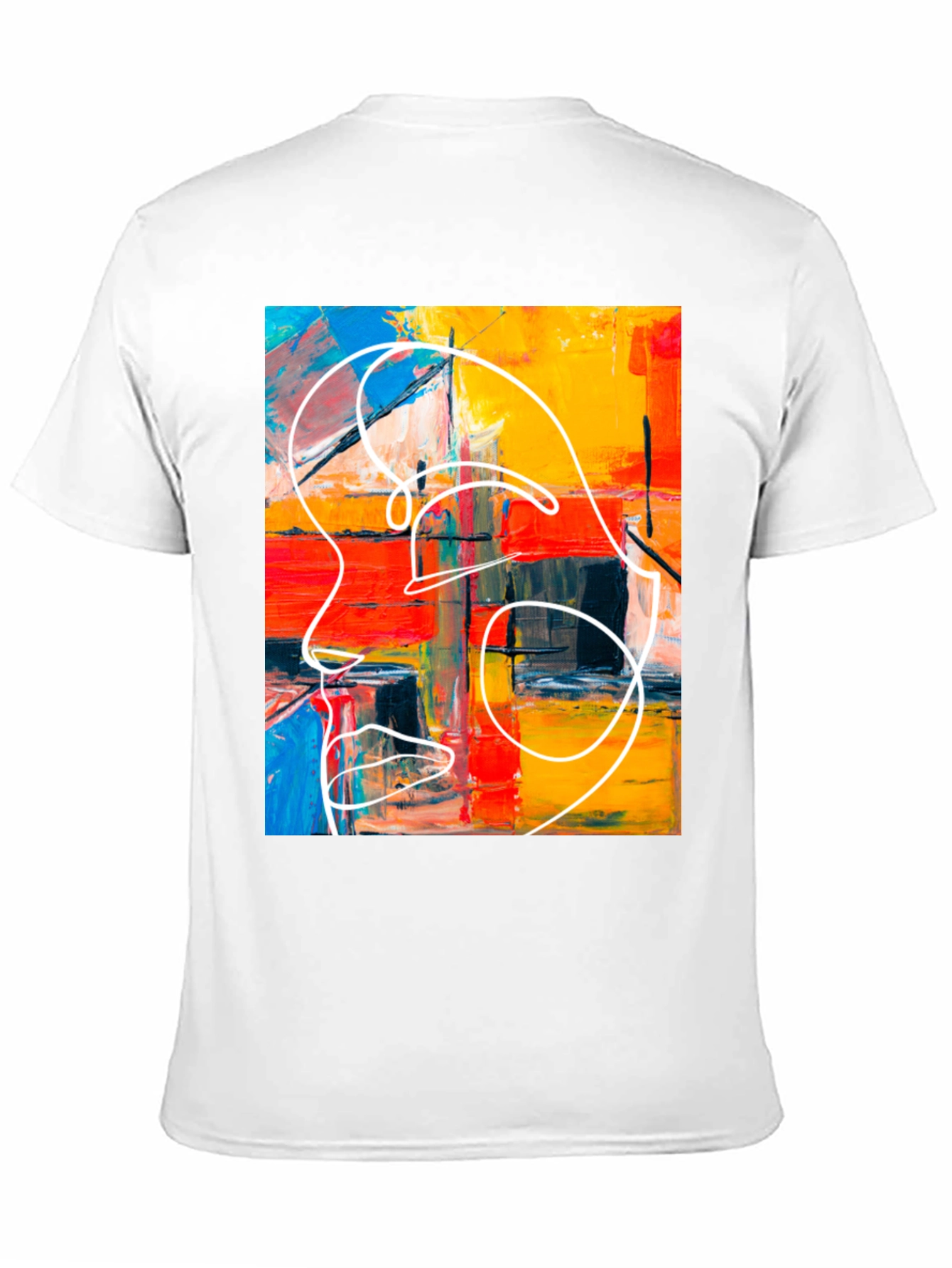 Abstract Art Graphic Tee - Modern Style T-Shirt
