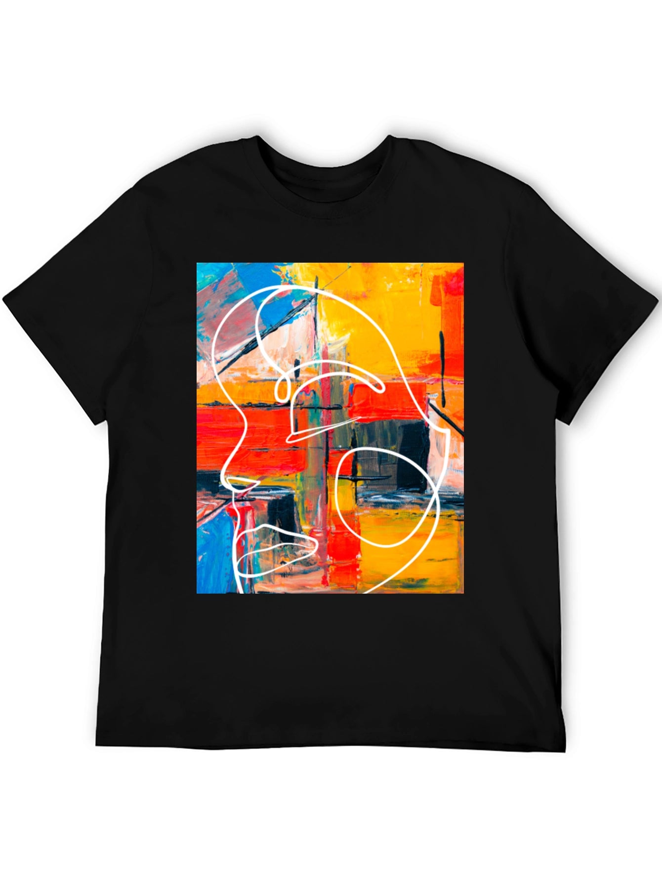 Abstract Art Graphic Tee - Modern Style T-Shirt