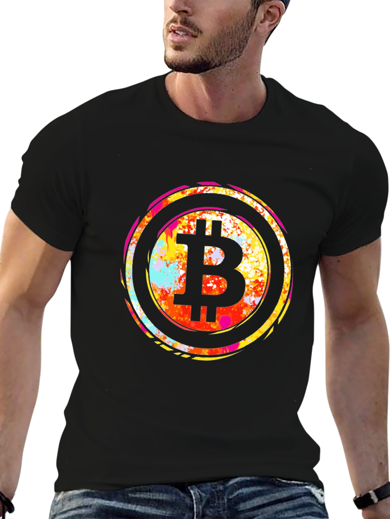 Bitcoin B Logo T-Shirt - Black Crypto Tee