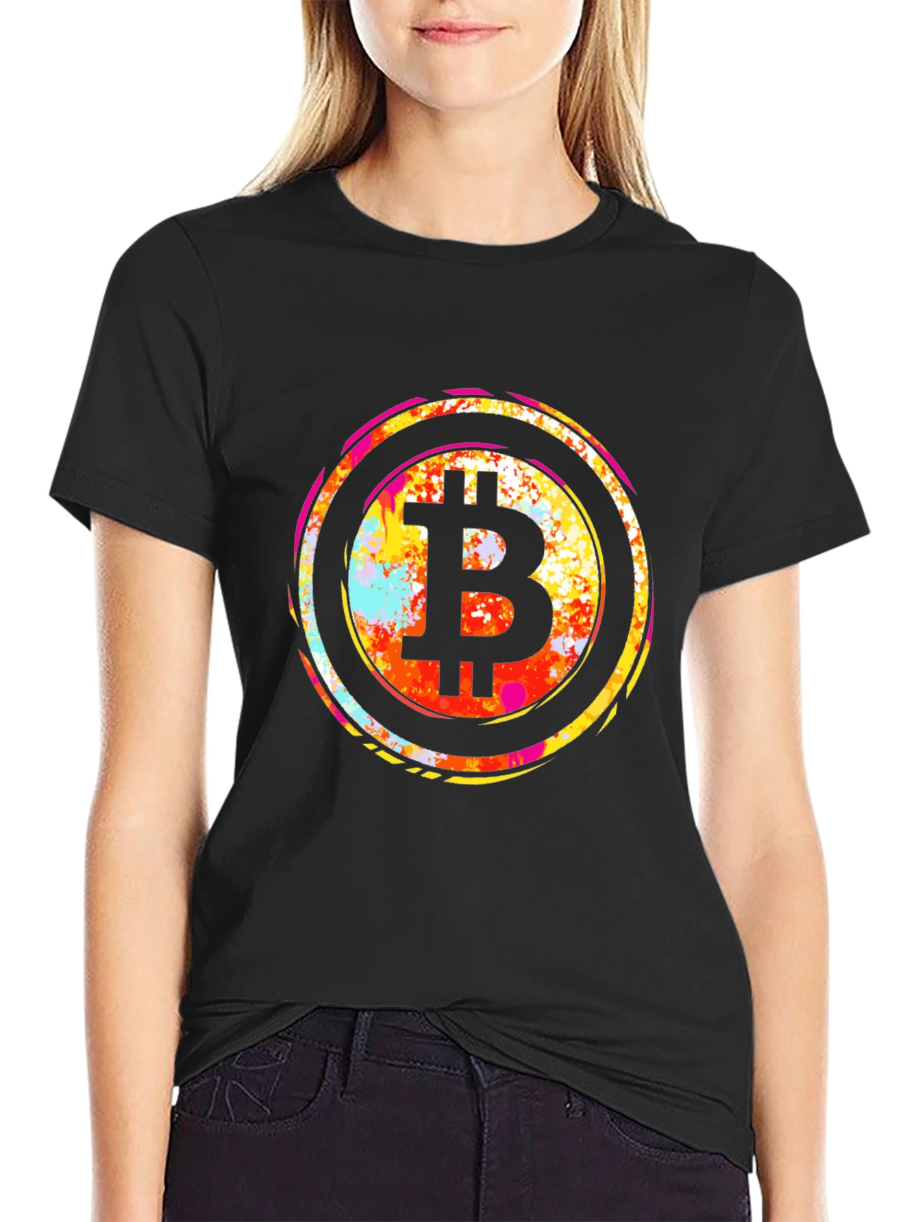 Bitcoin B Logo T-Shirt - Black Crypto Tee