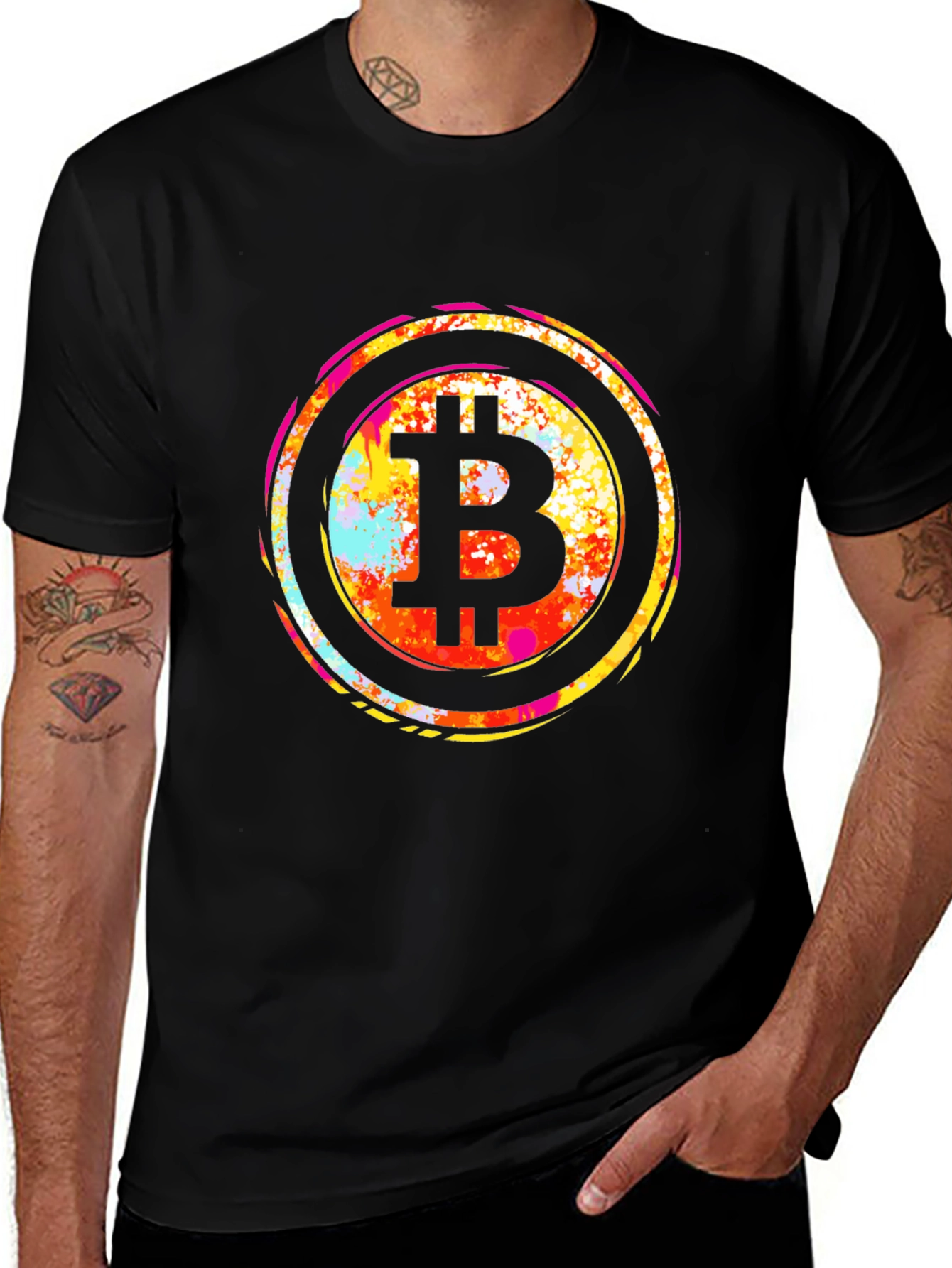Bitcoin B Logo T-Shirt - Black Crypto Tee
