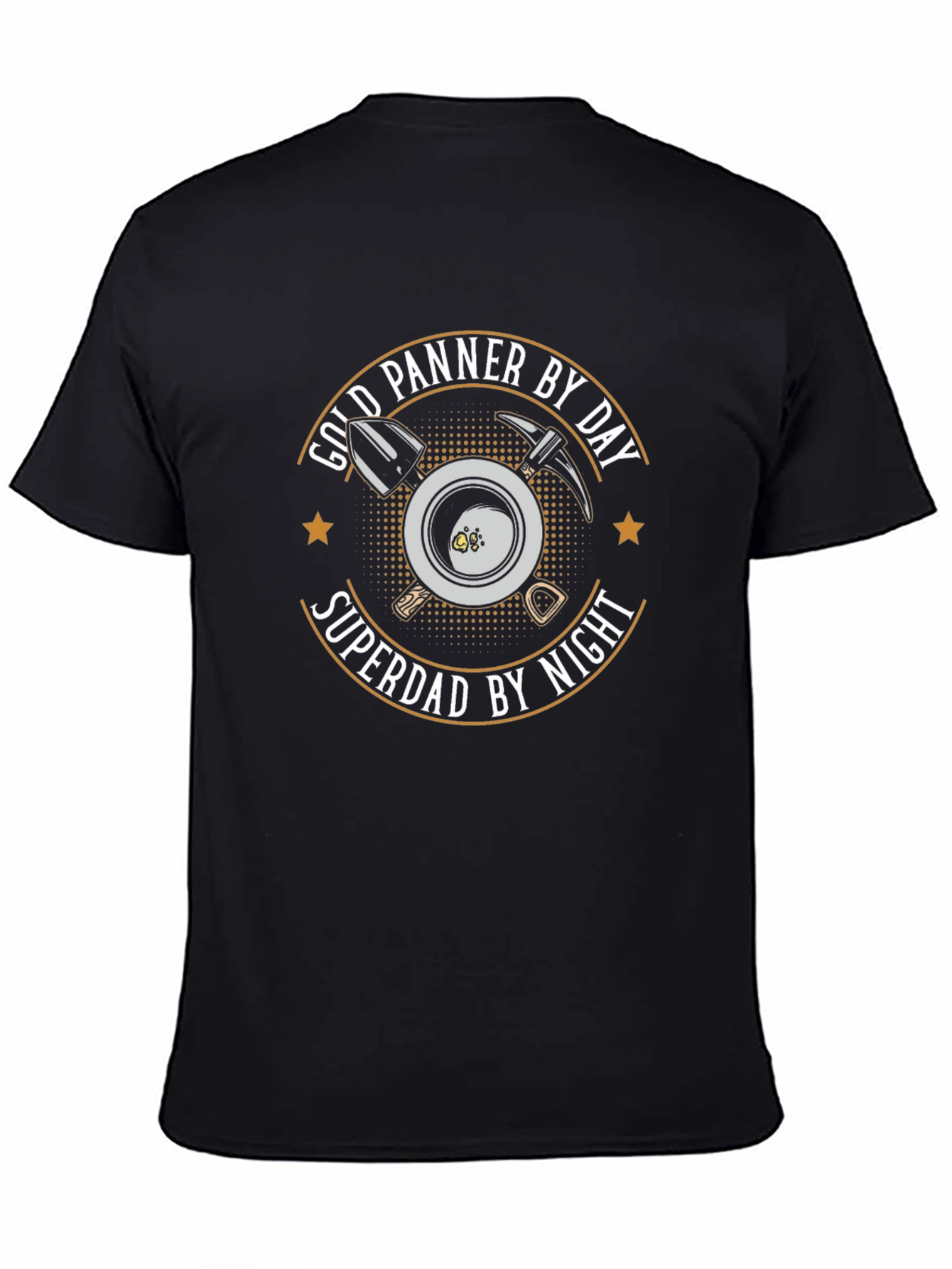 Gold Panner Superdad T-Shirt - Miner Fathers Day Tee