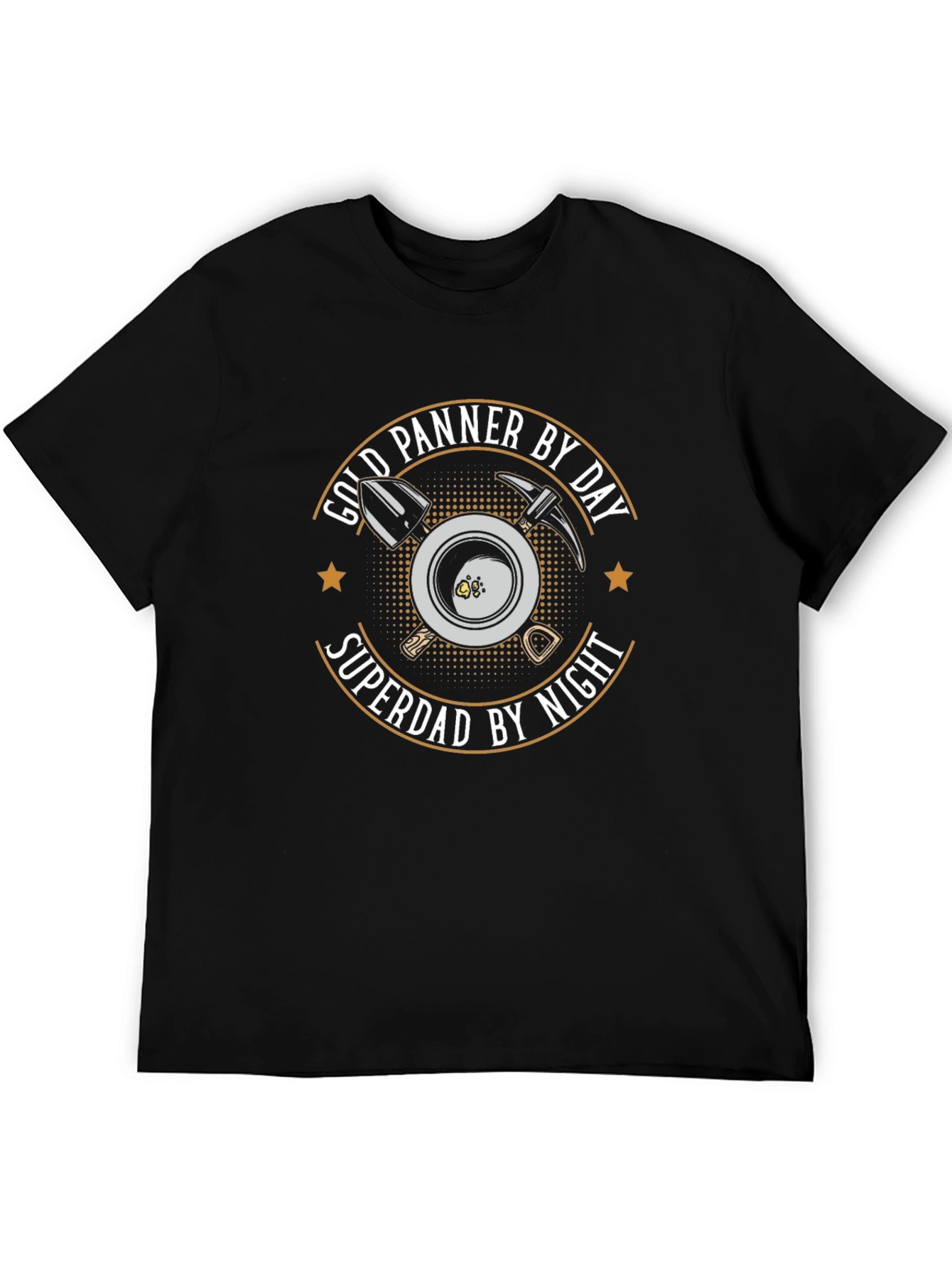 Gold Panner Superdad T-Shirt - Miner Fathers Day Tee