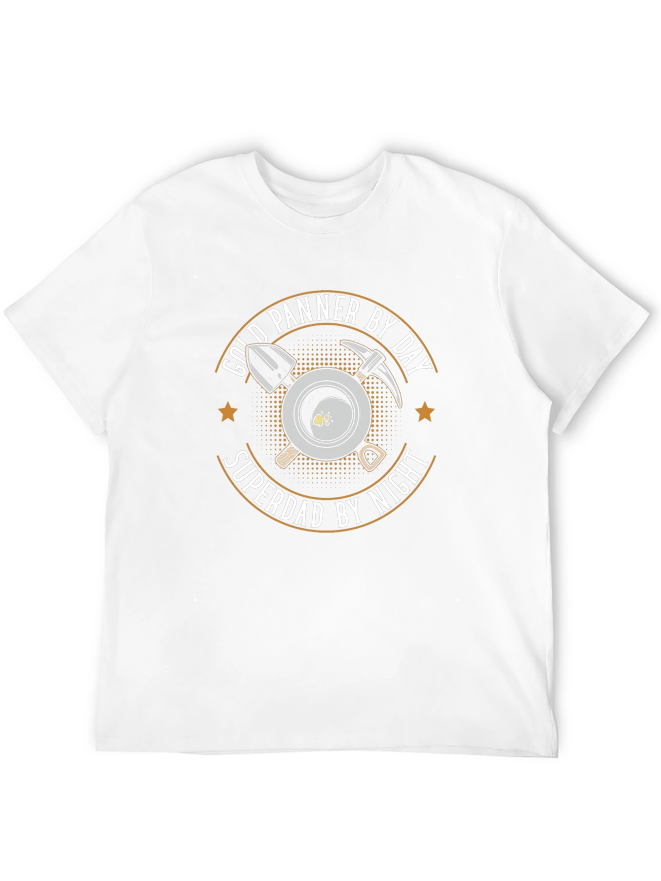 Gold Panner Superdad T-Shirt - Miner Fathers Day Tee