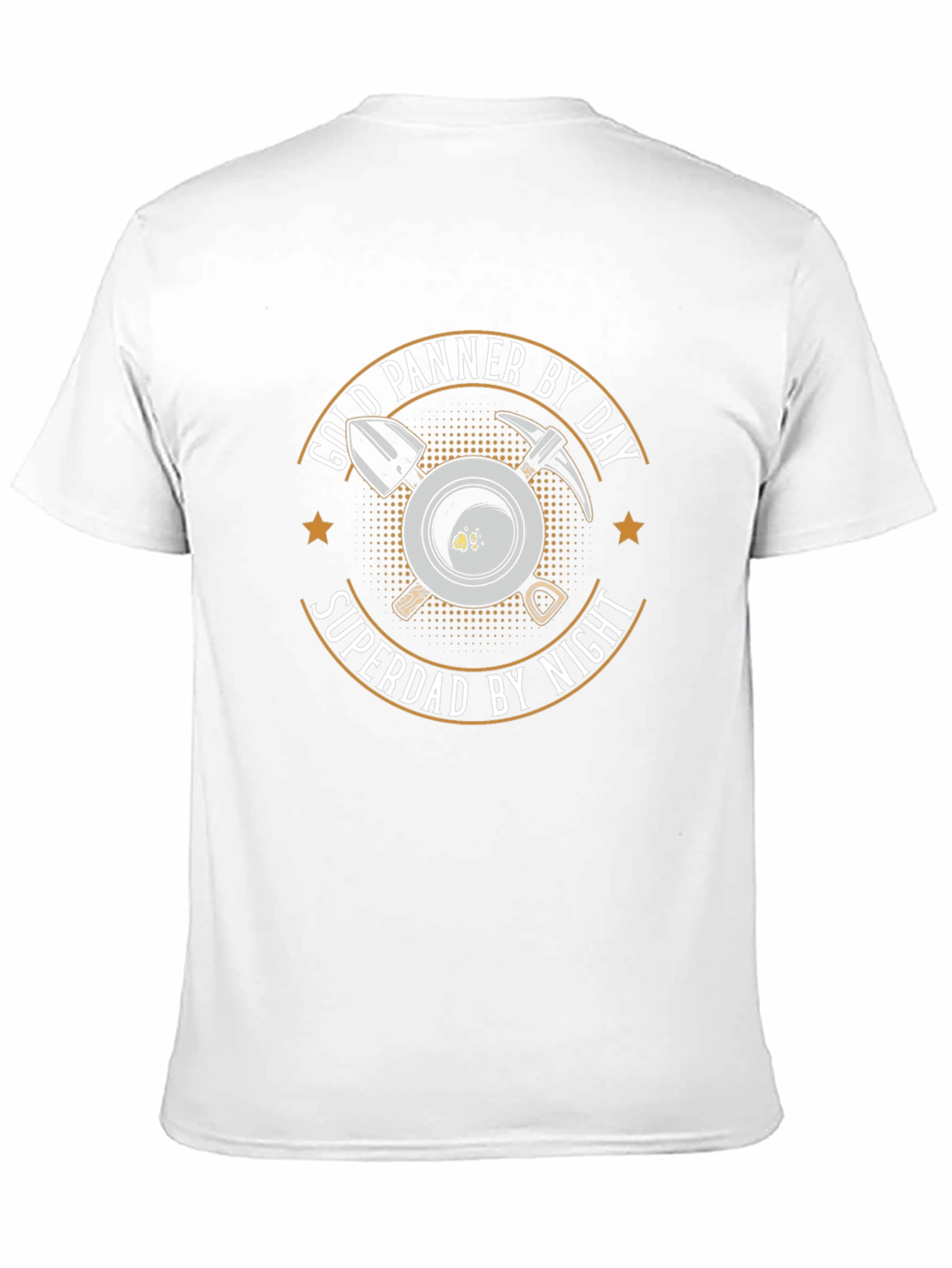 Gold Panner Superdad T-Shirt - Miner Fathers Day Tee