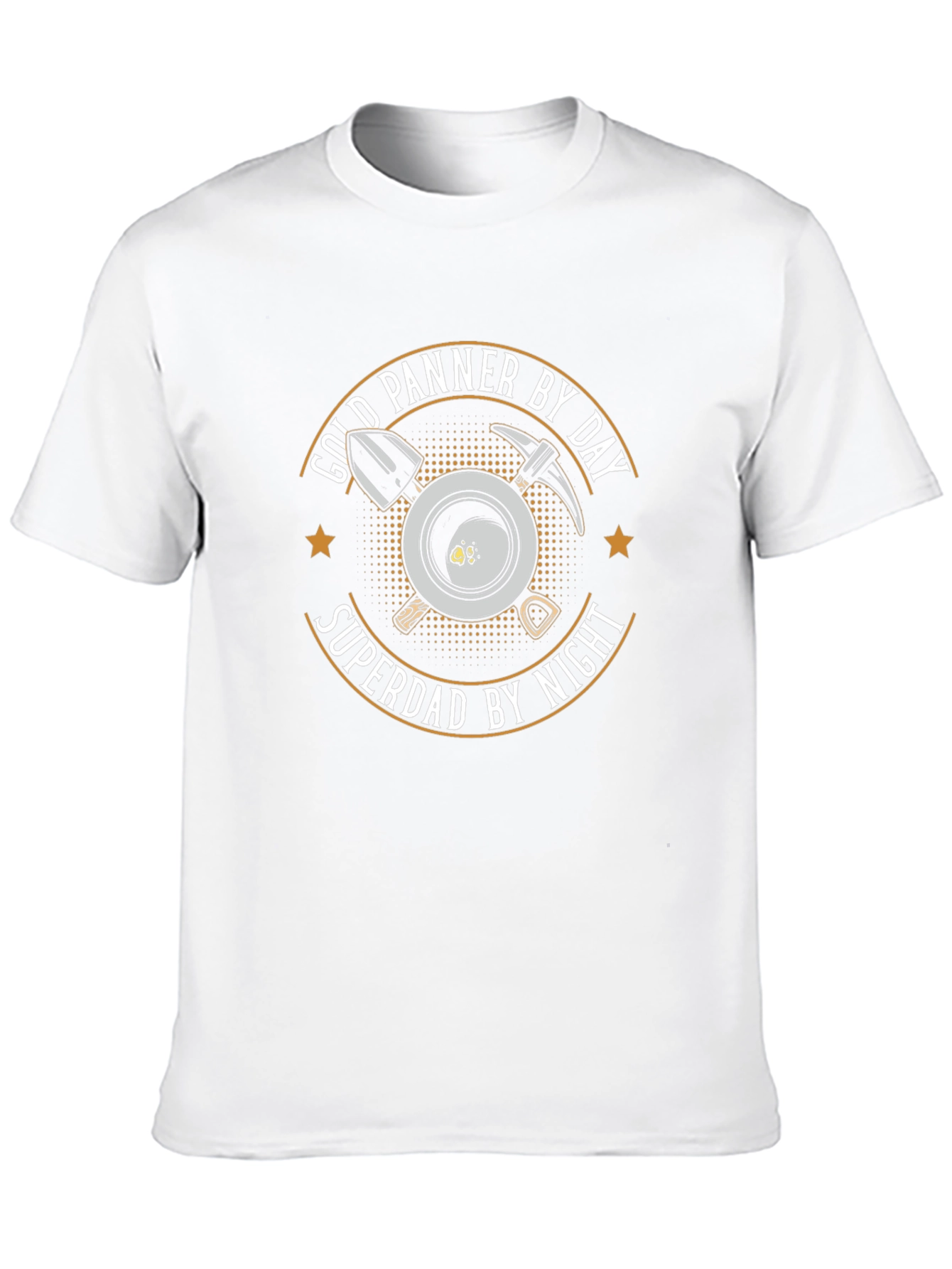 Gold Panner Superdad T-Shirt - Miner Fathers Day Tee