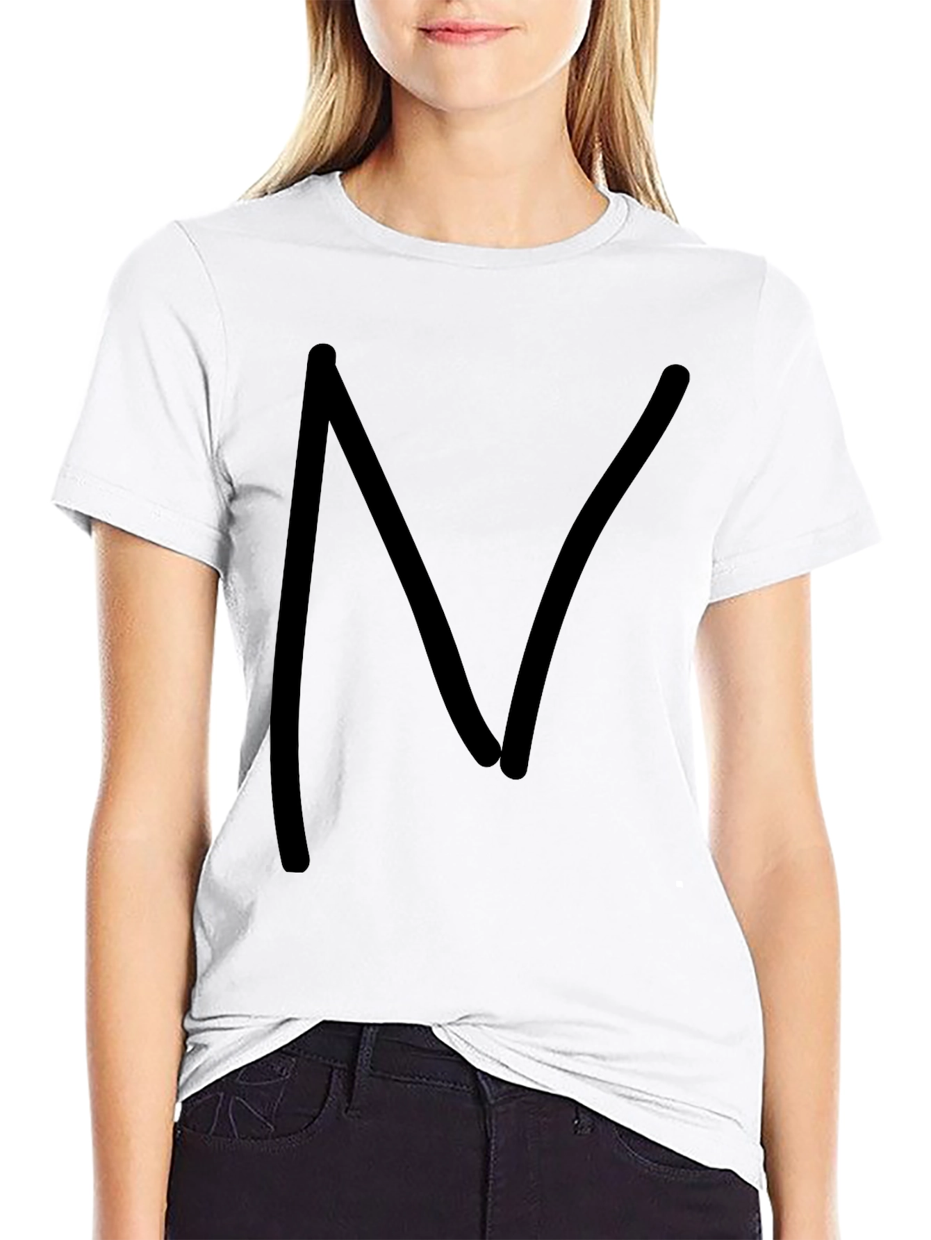 Mens Black Cotton T-Shirt