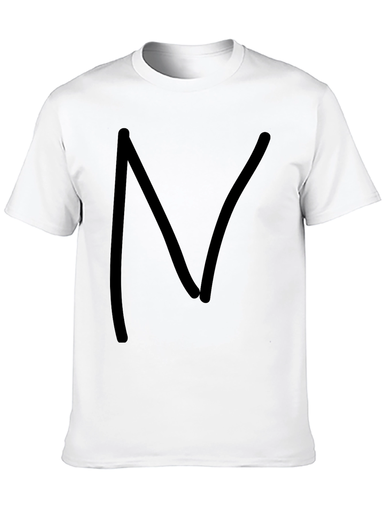 Mens Black Cotton T-Shirt