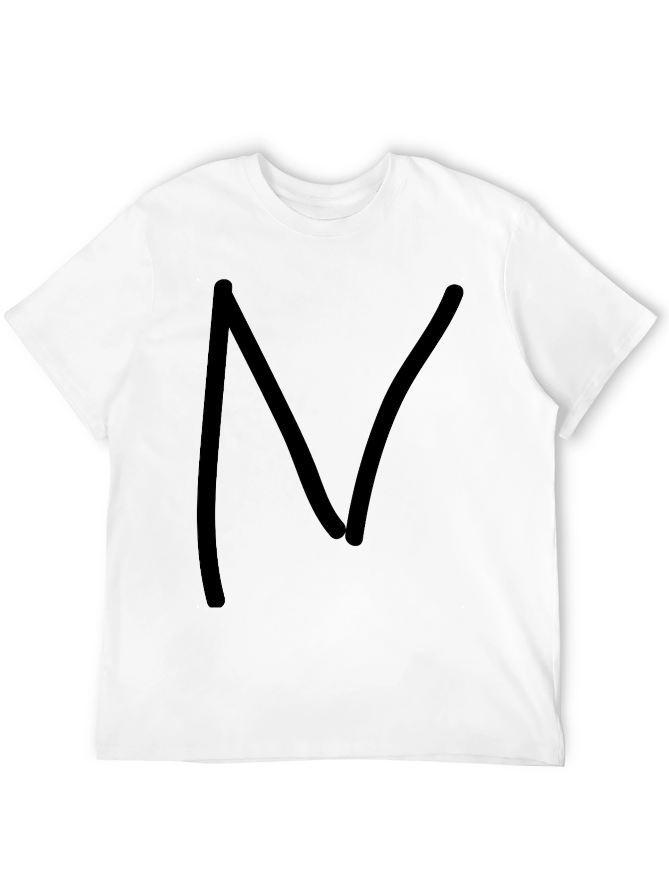 Mens Black Cotton T-Shirt