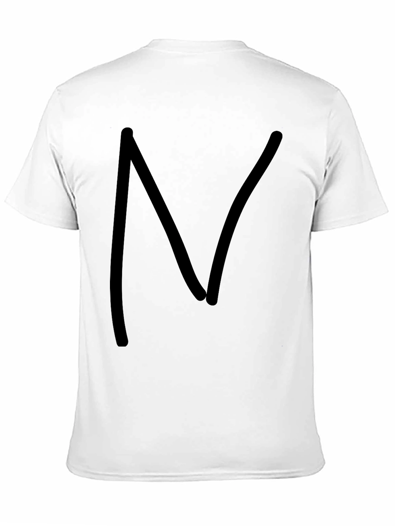 Mens Black Cotton T-Shirt