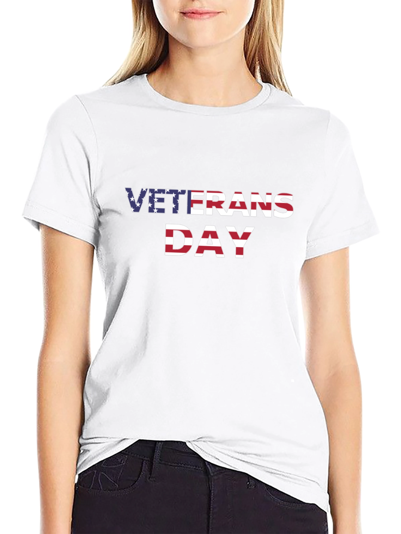 Veterans Day USA Flag Graphic T-Shirt
