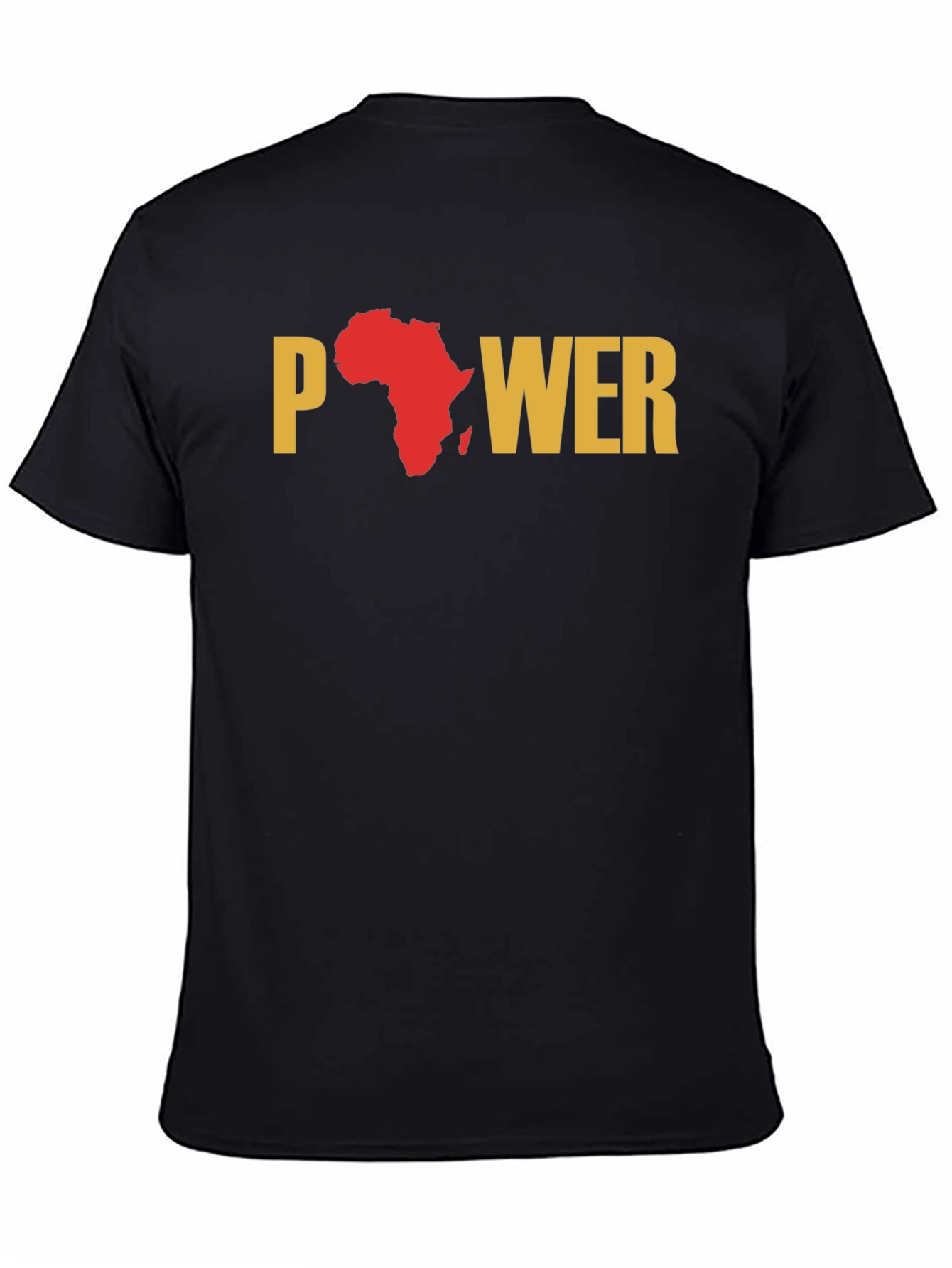 Black Power Africa Map T-Shirt