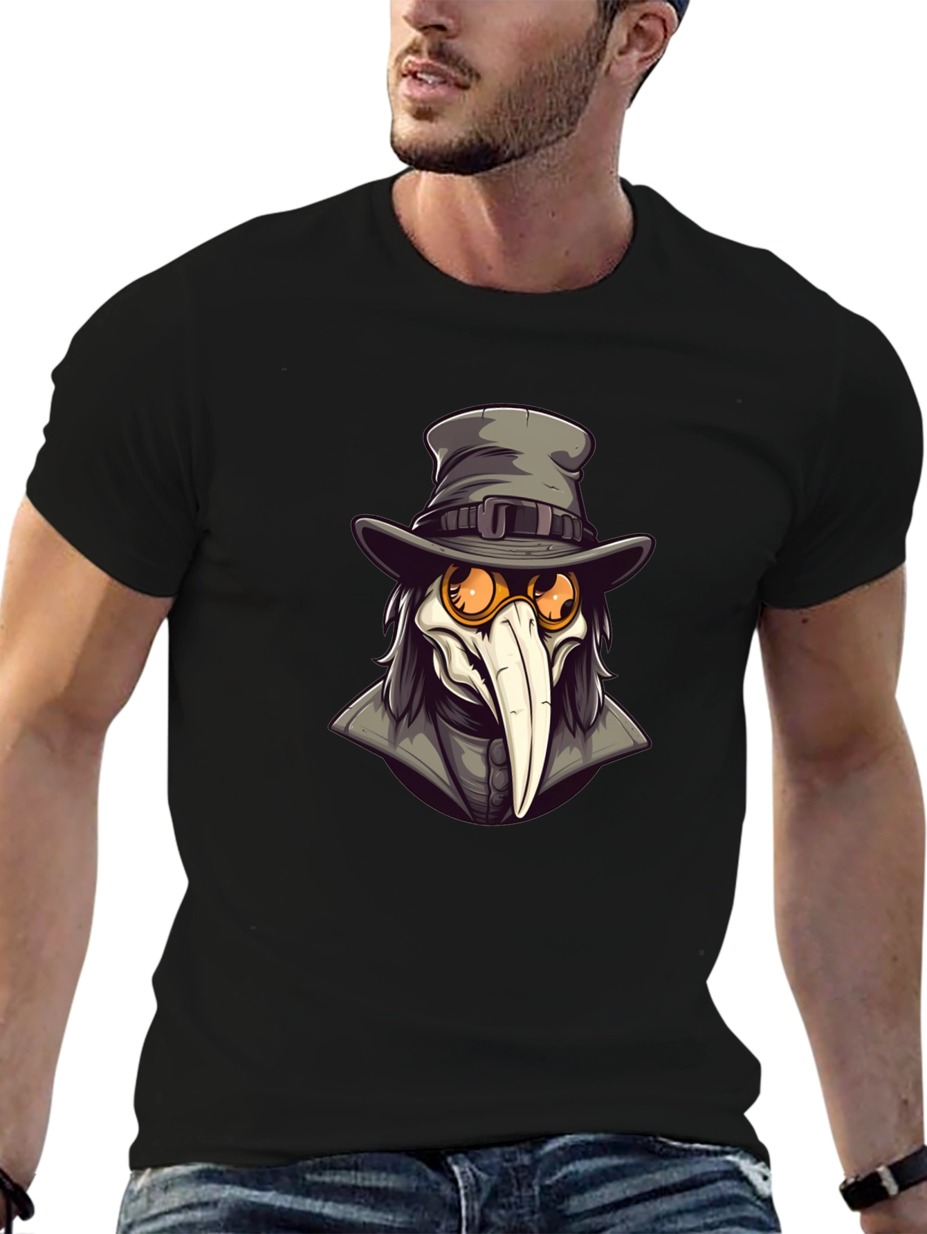 Plague Doctor Graphic Tee - Unique Fashion