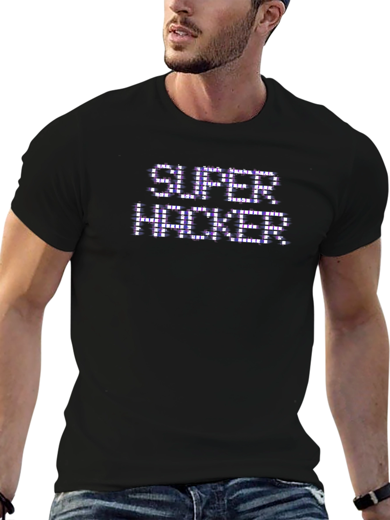 Super Hacker Graphic T-Shirt - Novelty Tee