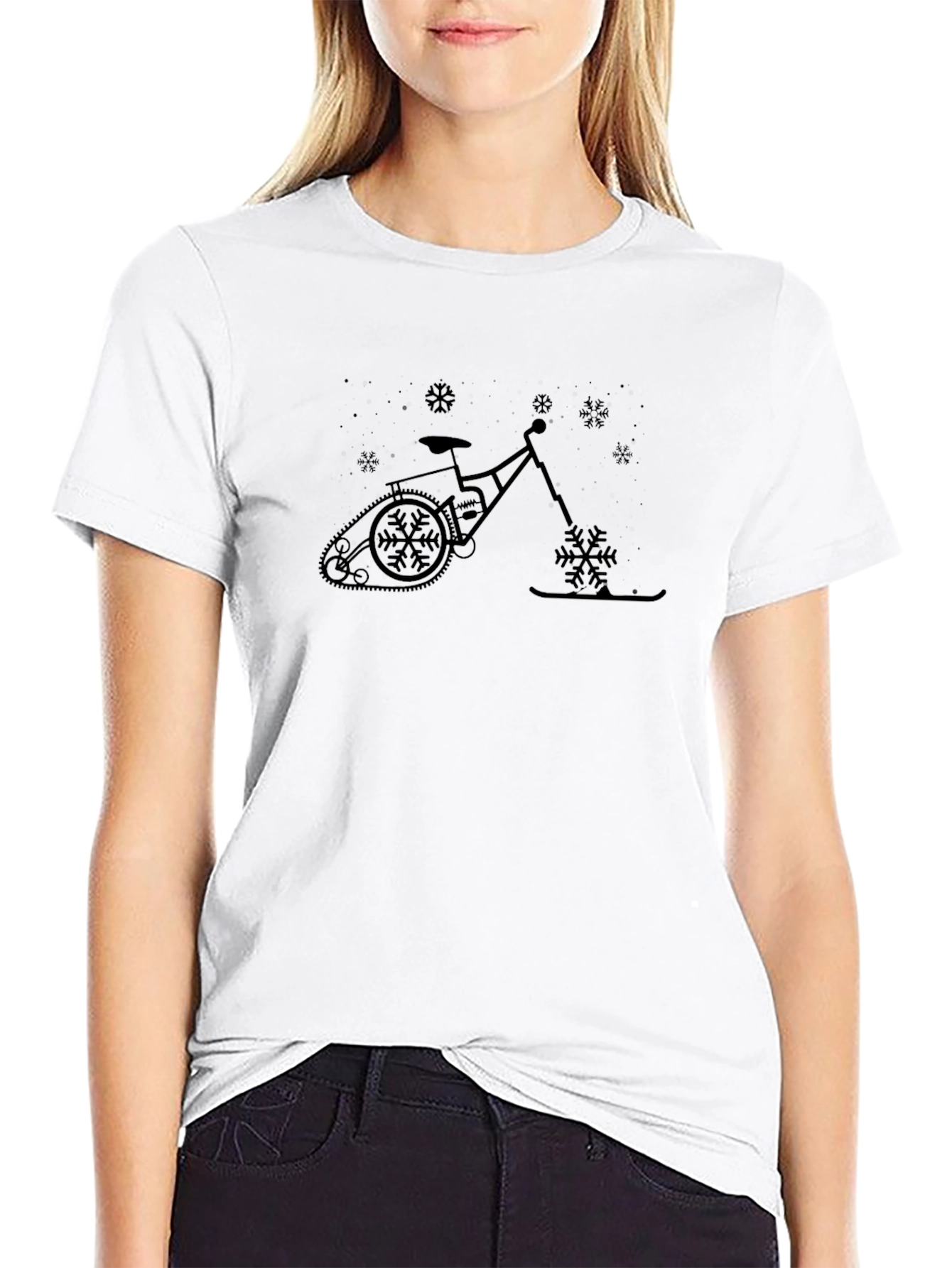 Snow Bike T-Shirt - Winter Fun!