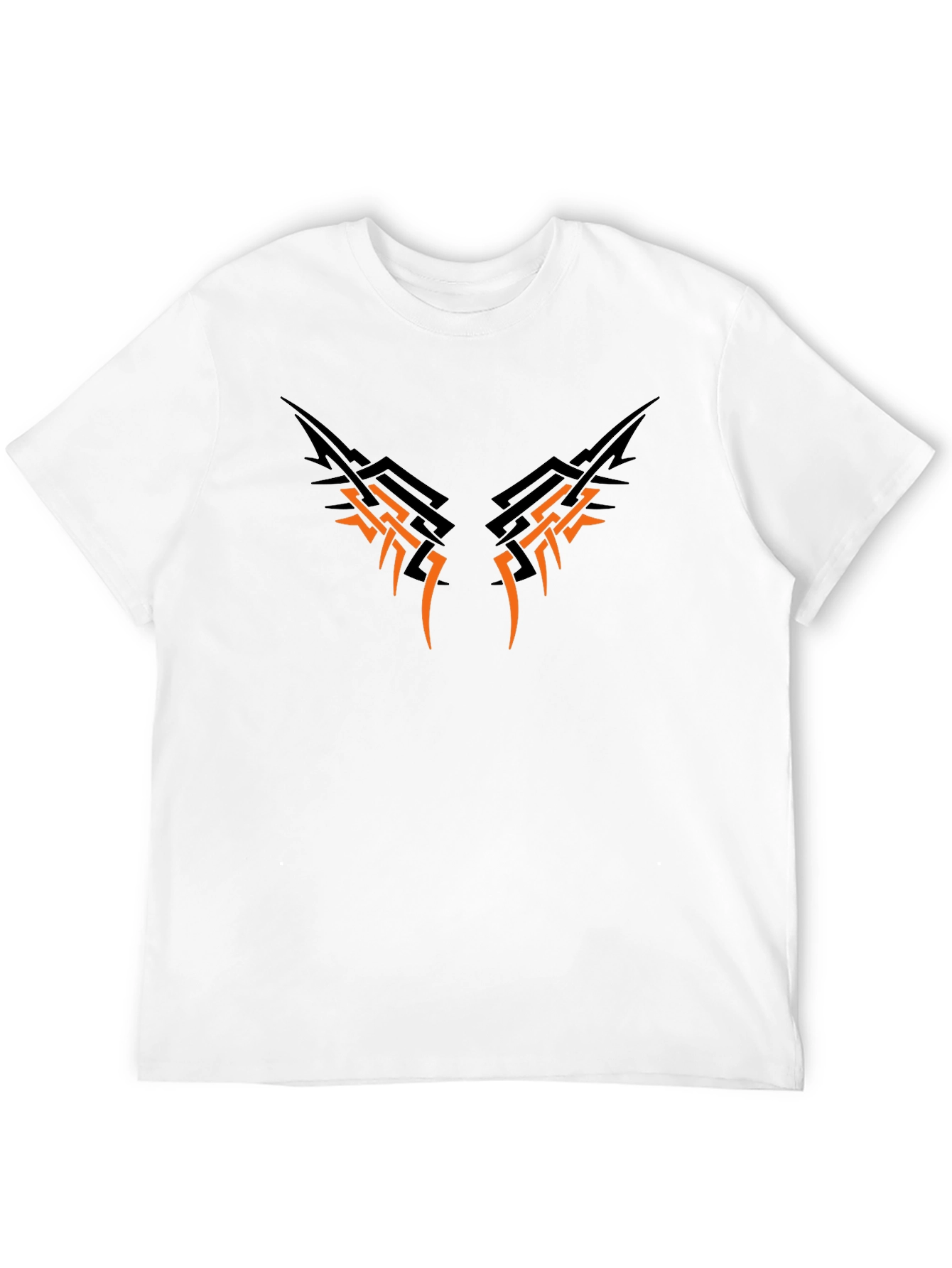 Edgy Tribal Graphic Black T-Shirt