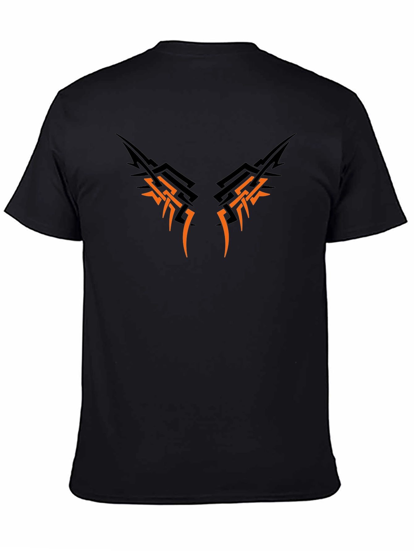 Edgy Tribal Graphic Black T-Shirt