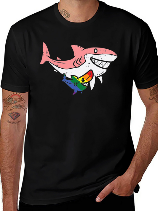 Shark Family T-Shirt - Rainbow Pride