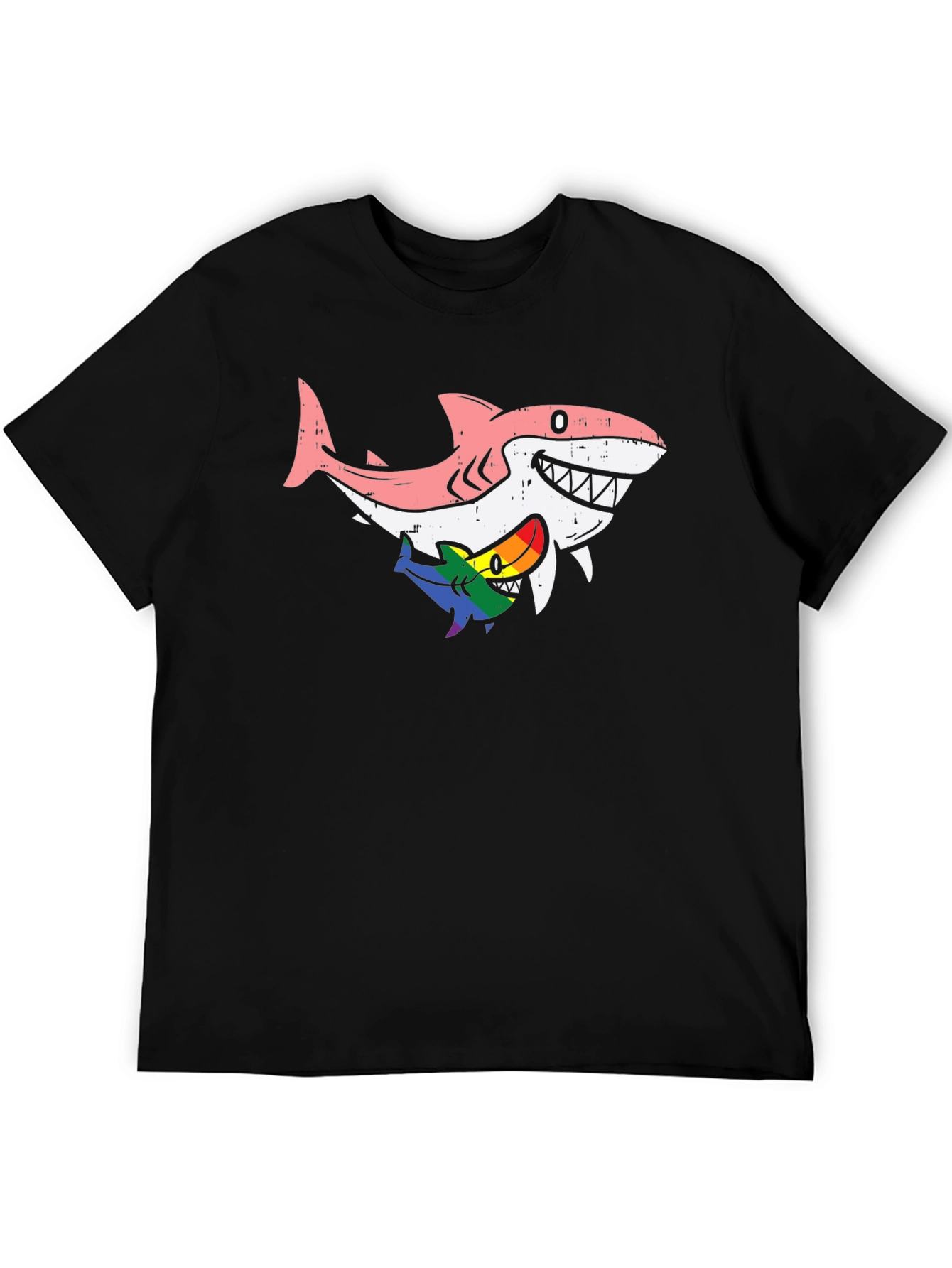 Shark Family T-Shirt - Rainbow Pride