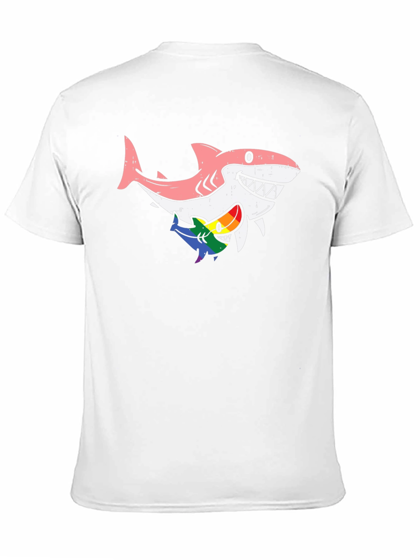 Shark Family T-Shirt - Rainbow Pride