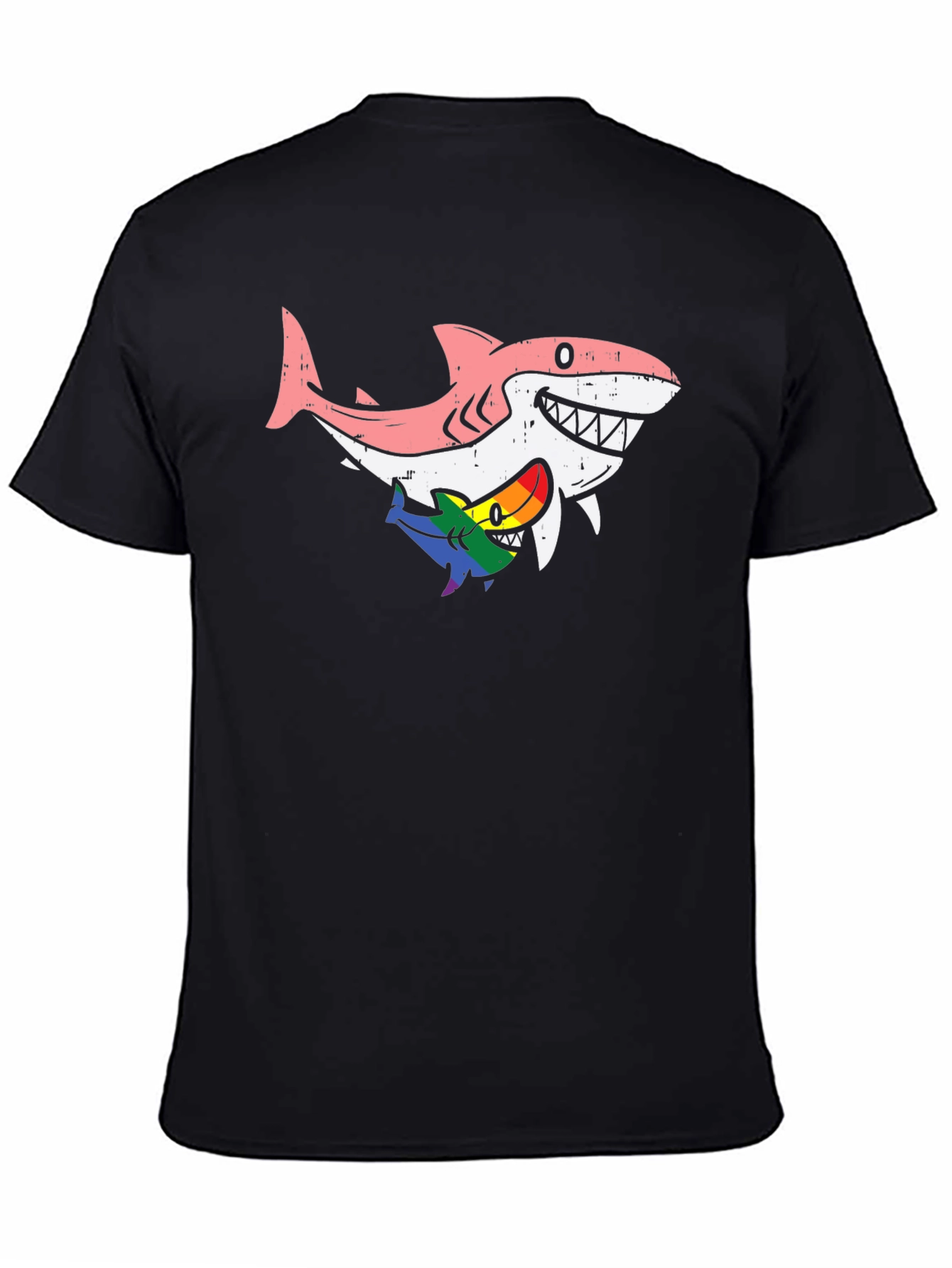 Shark Family T-Shirt - Rainbow Pride